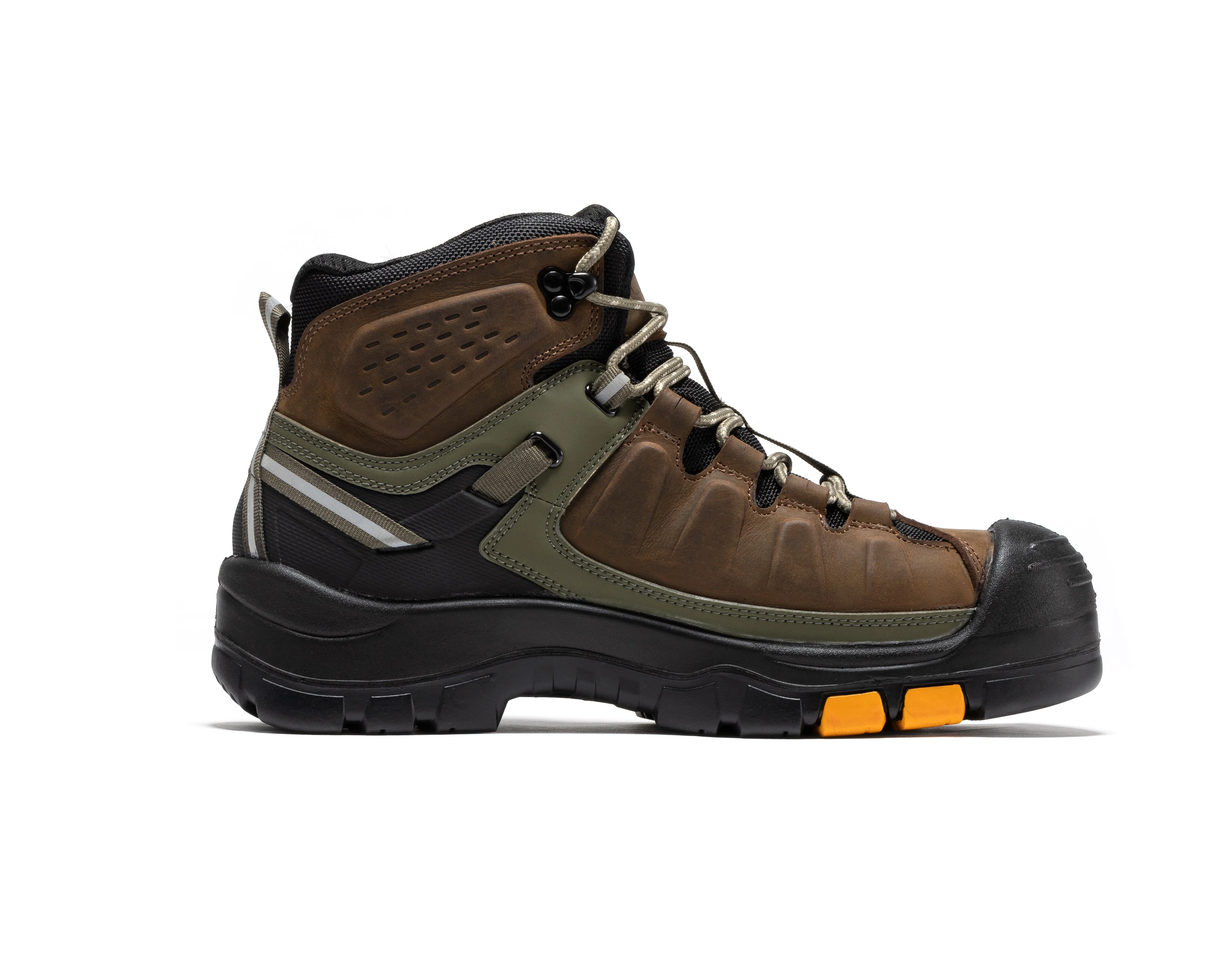 Woodland Brown 6 inch Composite Toe Waterproof Leather Work Boots AK661 - Image 6
