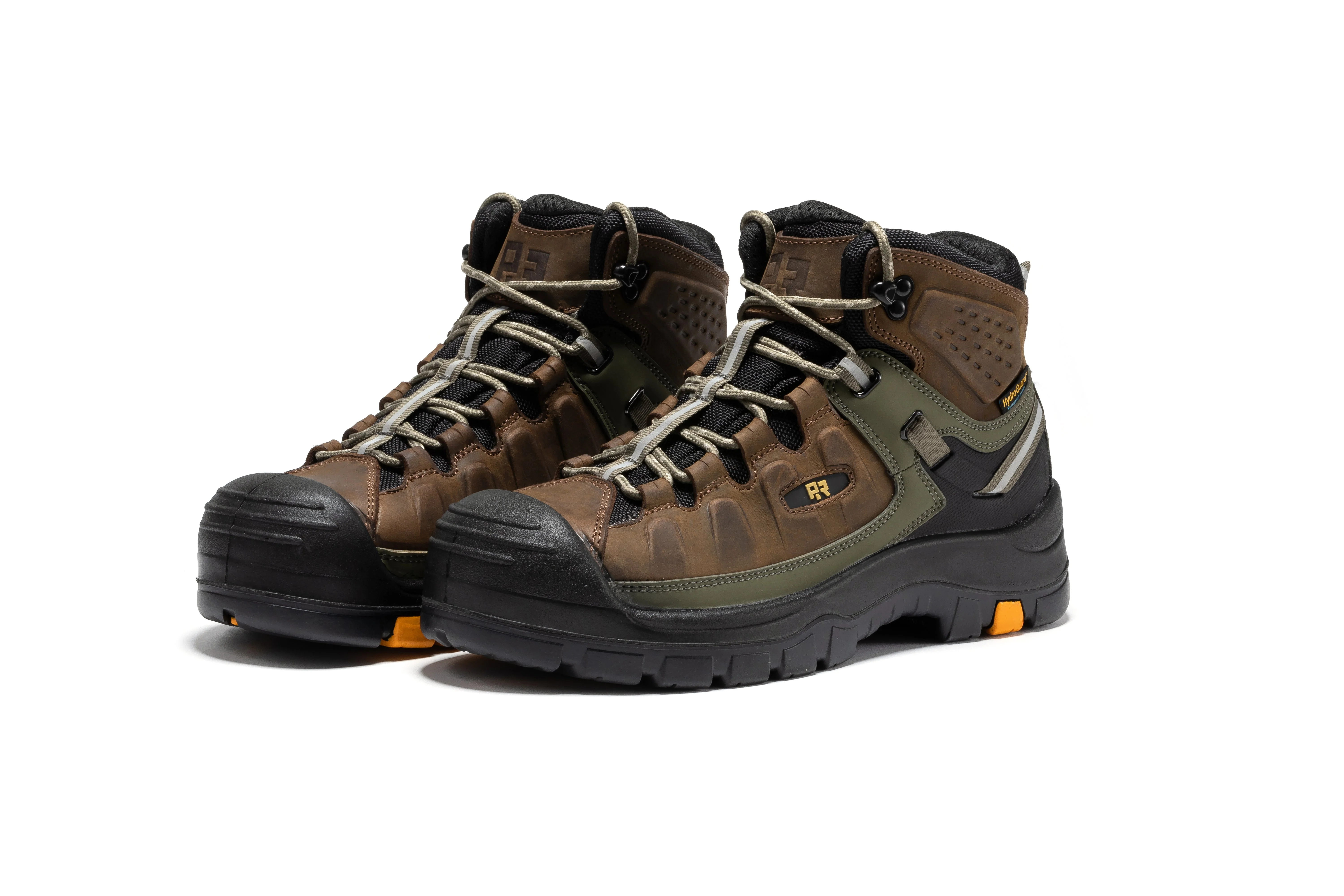 Woodland Brown 6 inch Composite Toe Waterproof Leather Work Boots AK661 - Image 9