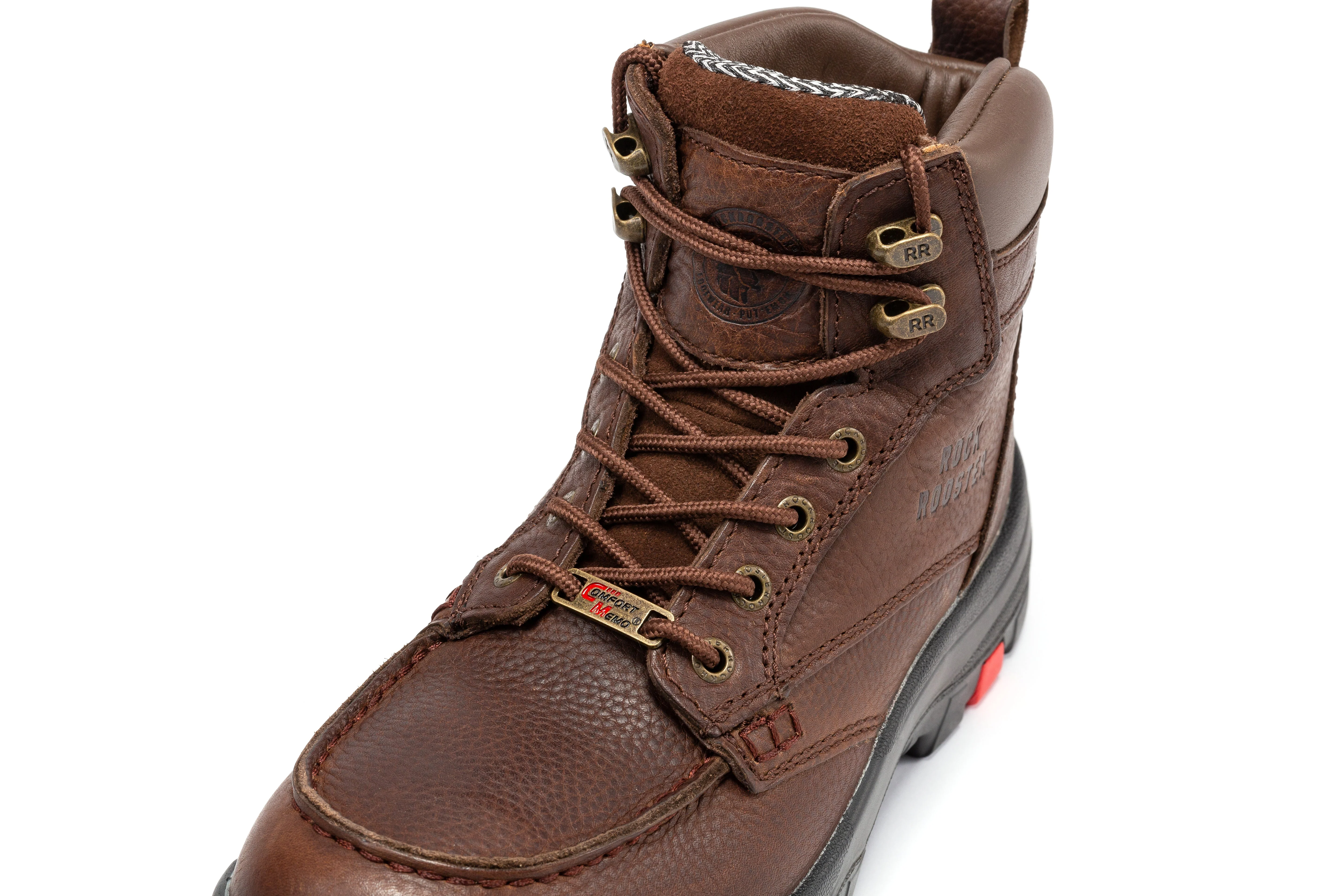 Zumbro 6 inch Wide Steel Toe, Waterproof Work Boots, Rubber Outsole, EH Protection, ASTM 2413, Work Boots AK372 - Image 6