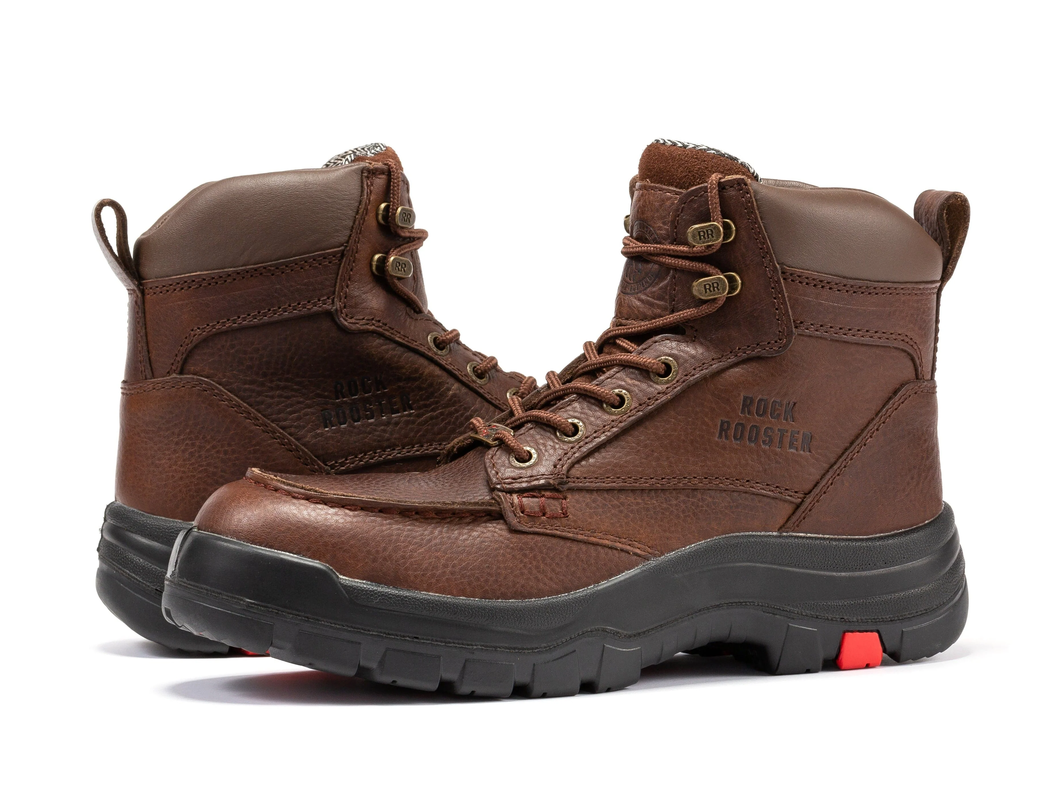 Zumbro 6 inch Wide Steel Toe, Waterproof Work Boots, Rubber Outsole, EH Protection, ASTM 2413, Work Boots AK372 - Image 9