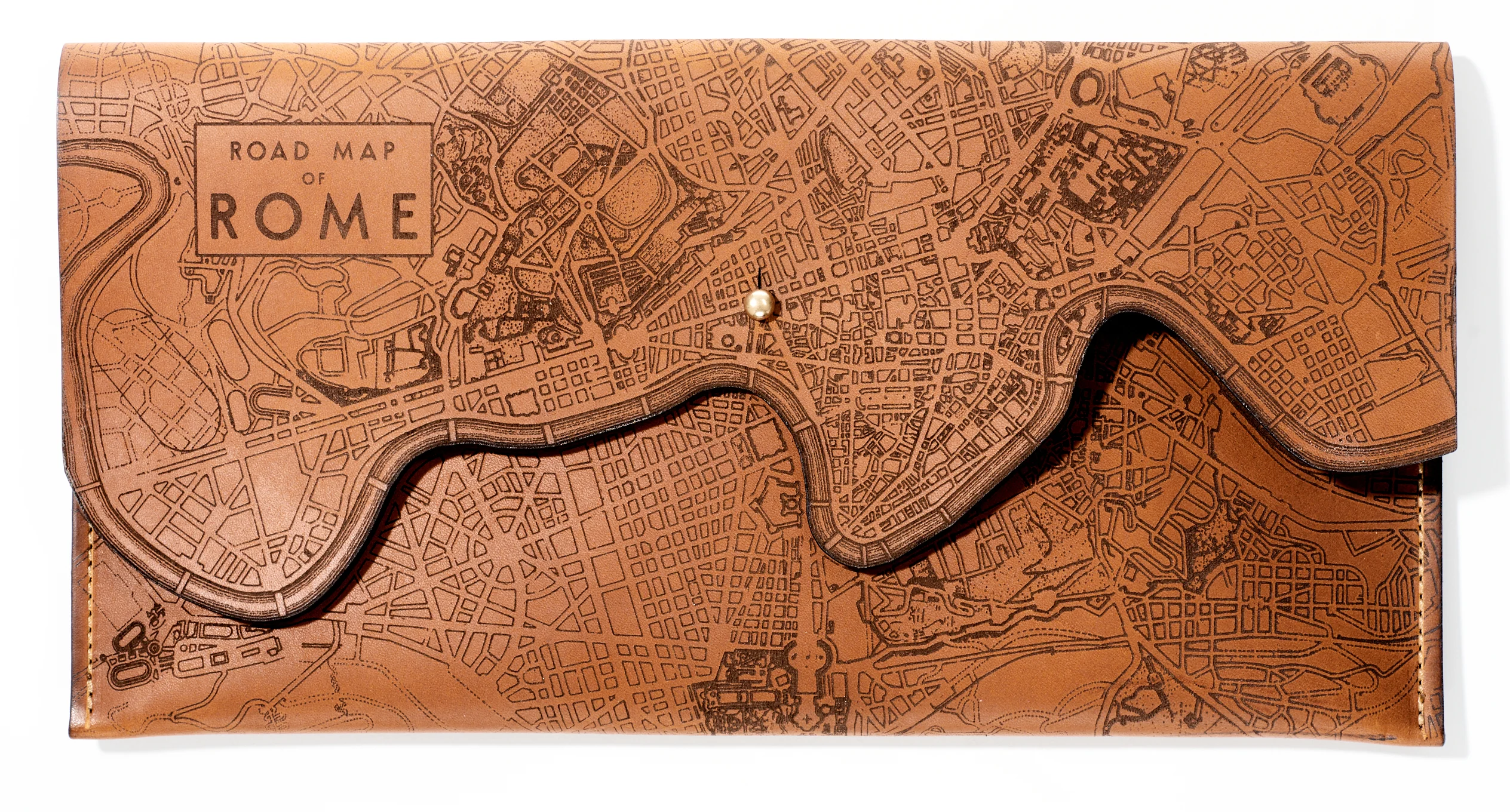 Rome Map Clutch | Etched Italy Map