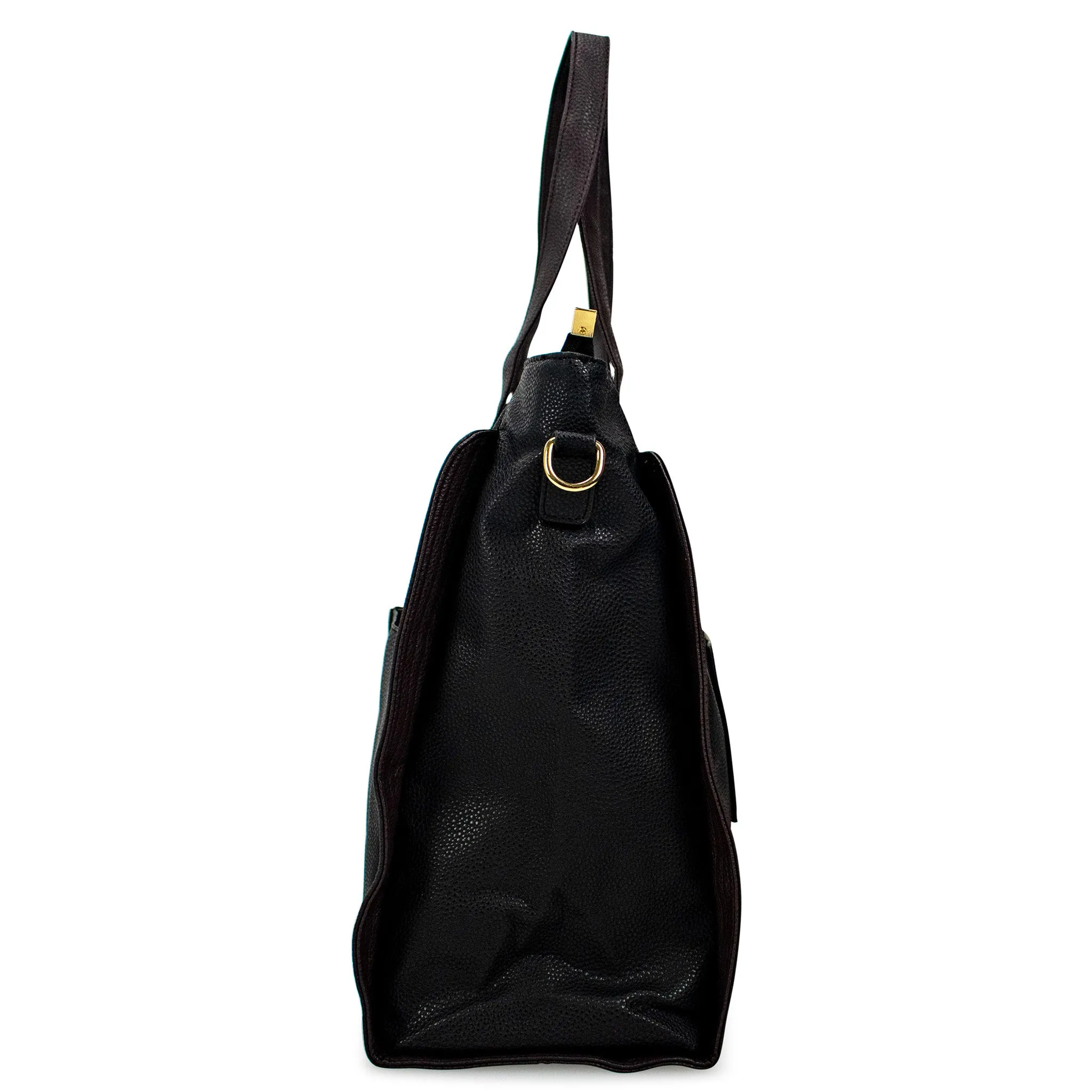 Rose Vegan Leather Weekender Tote Bag - Image 5
