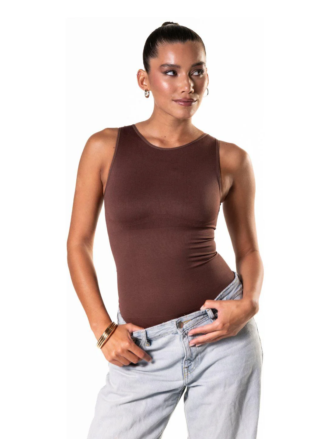 Round Neck Thong Bodysuit - Image 9