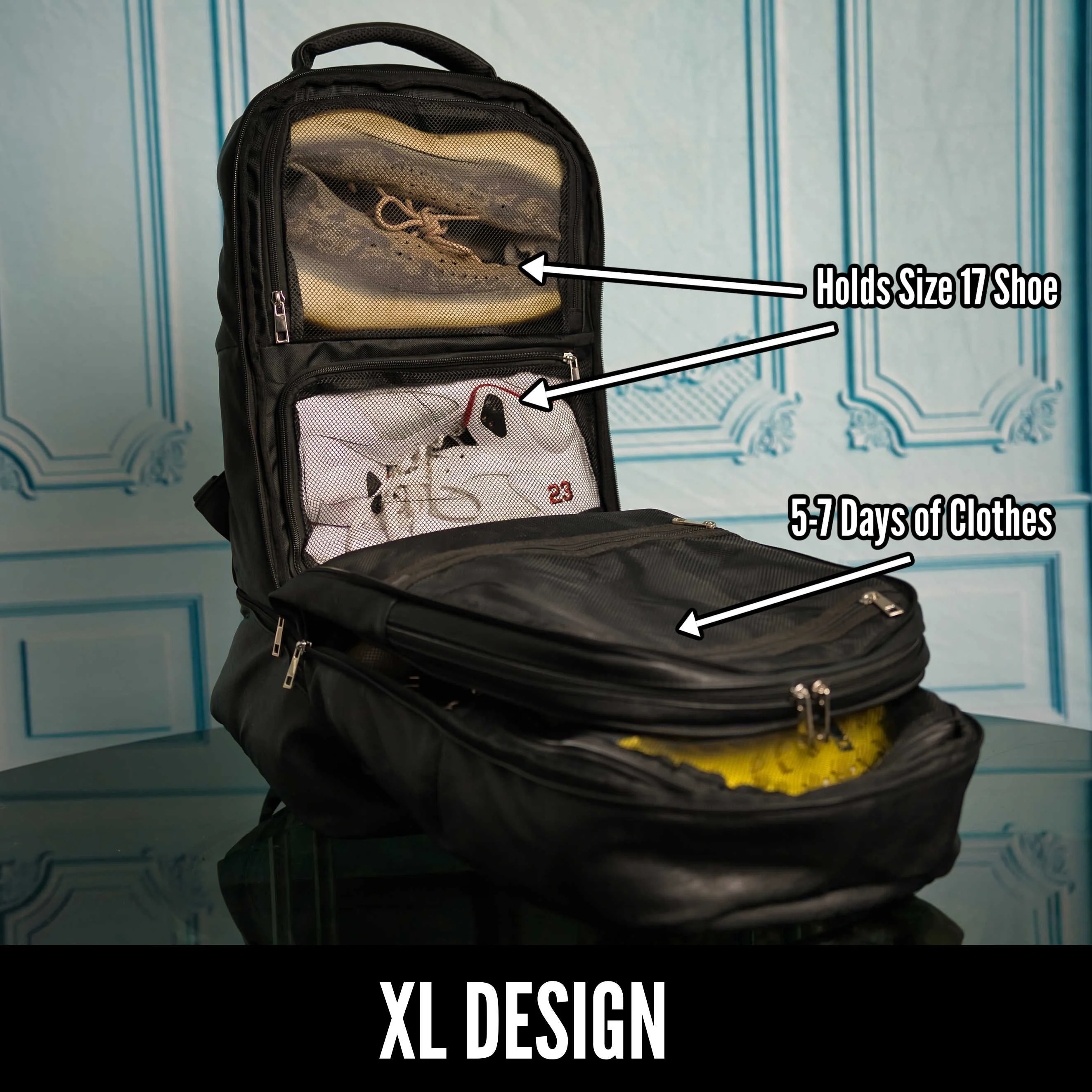 Royal Blue Leather Carryon Bag (XL Design) *Holds Size 17 (Only 150 Made) - Image 11