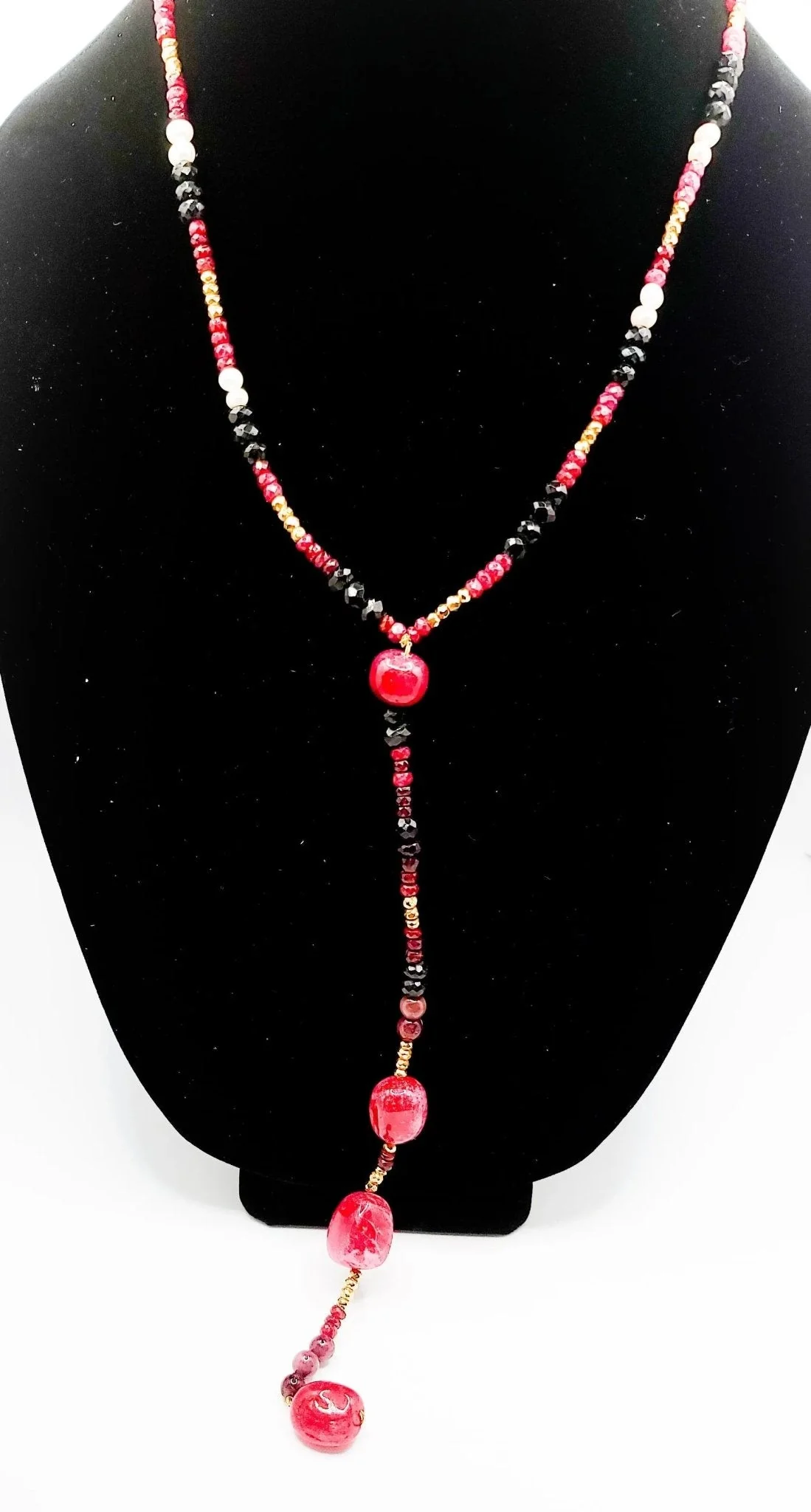 Ruby and Iolite Collar Necklace - Image 2
