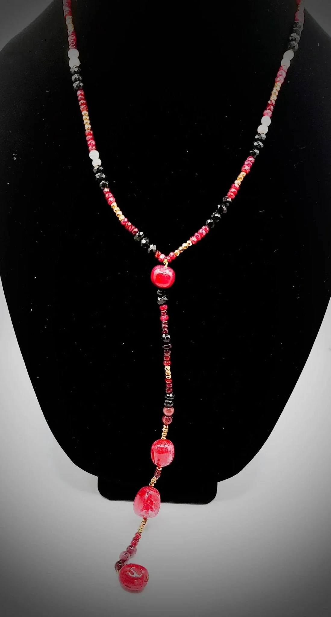 Ruby and Iolite Collar Necklace - Image 3