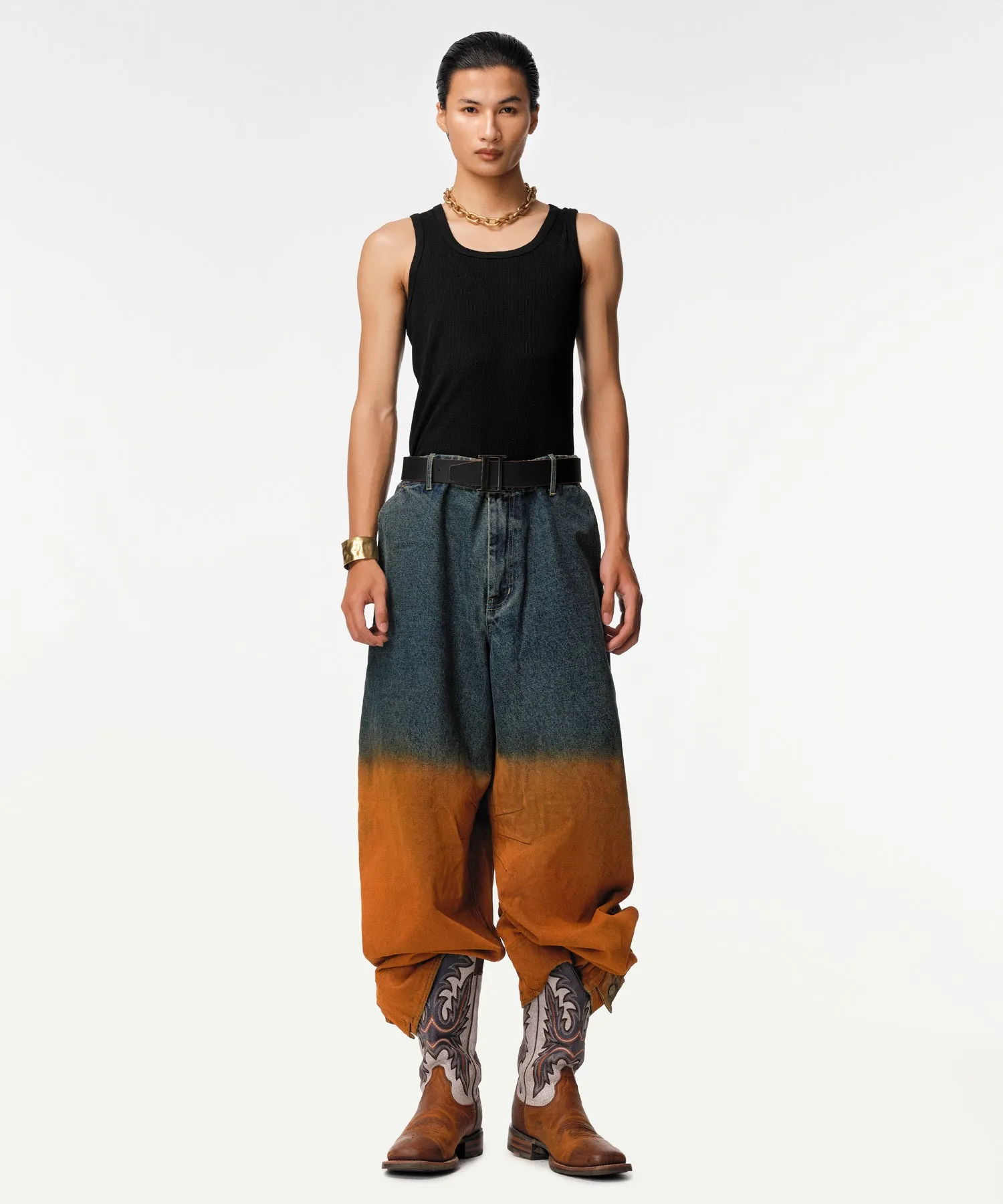 Rusted Ombre Gemyny Horseshoe Jeans - Image 2