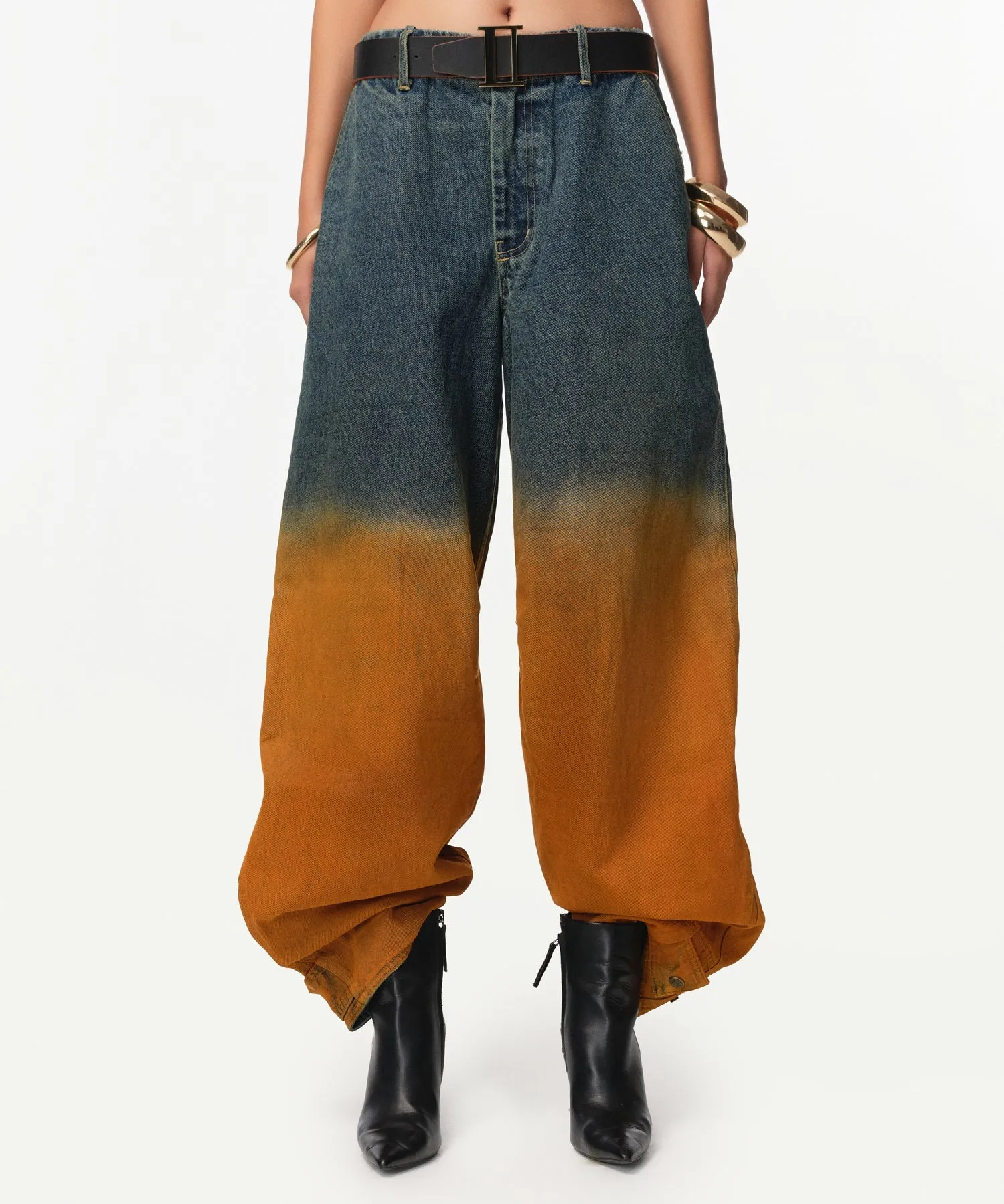 Rusted Ombre Gemyny Horseshoe Jeans - Image 6