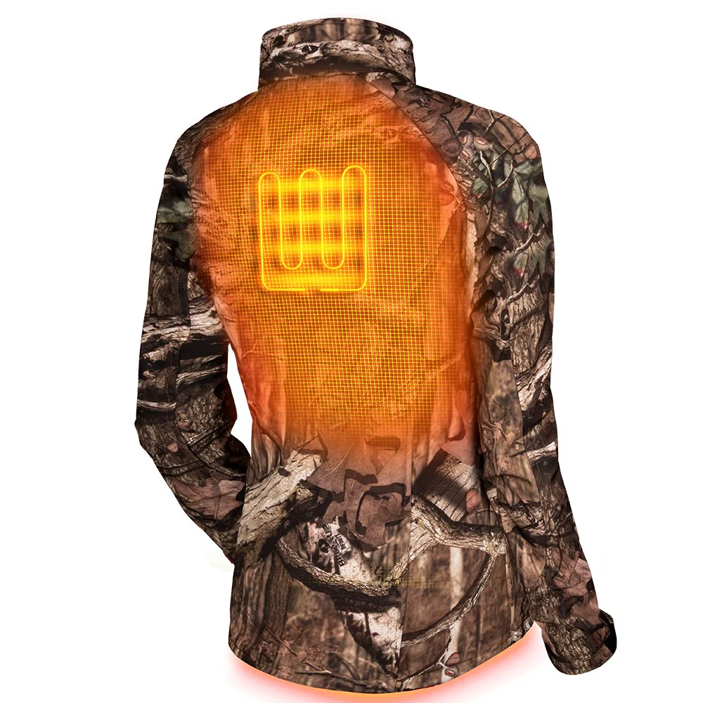 Sahara Women's Heated Hunting Jacket - Mossy Oak Camo - Image 4