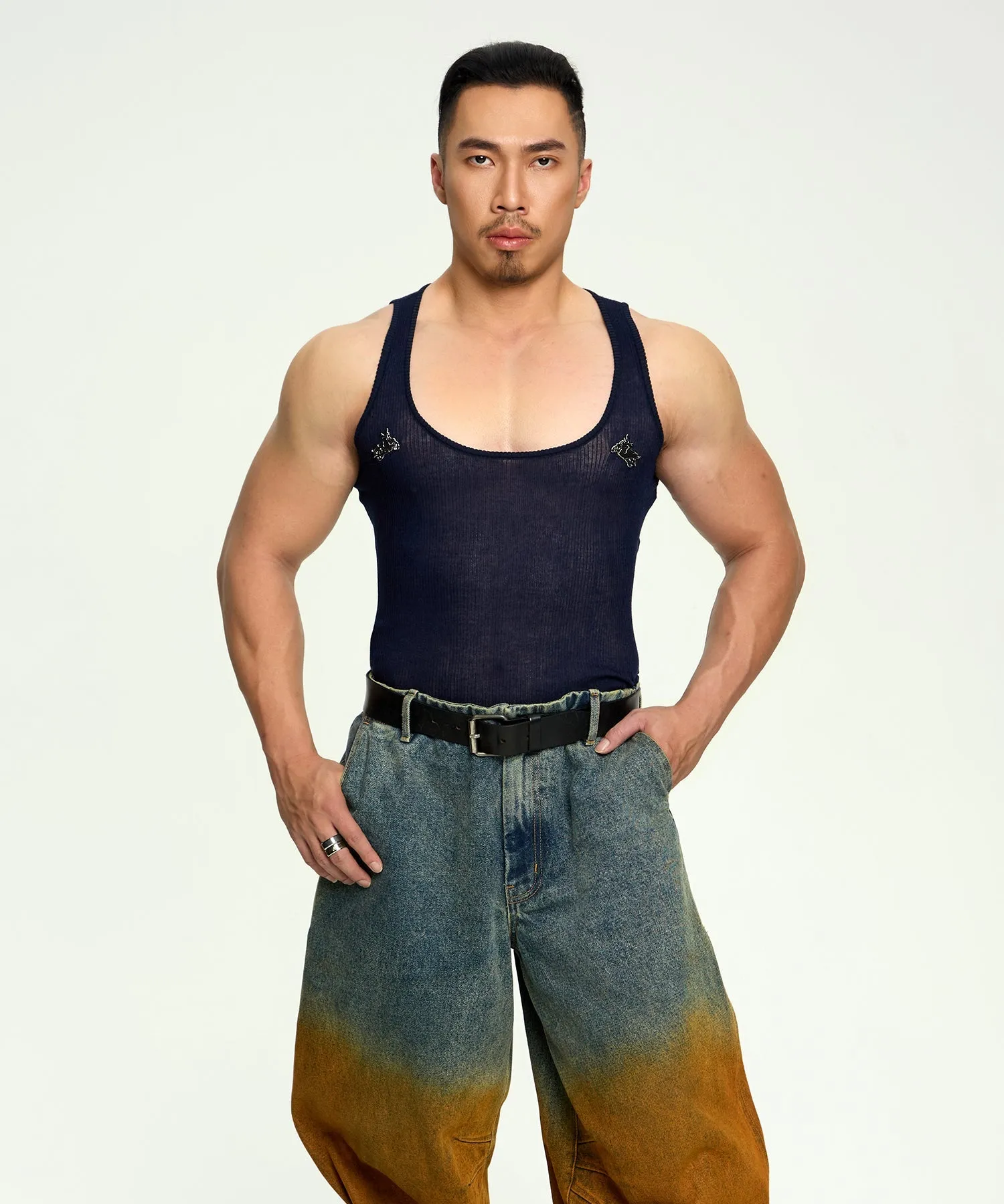 Saigonagram Sheer Rib Knit Tank Top - Image 5
