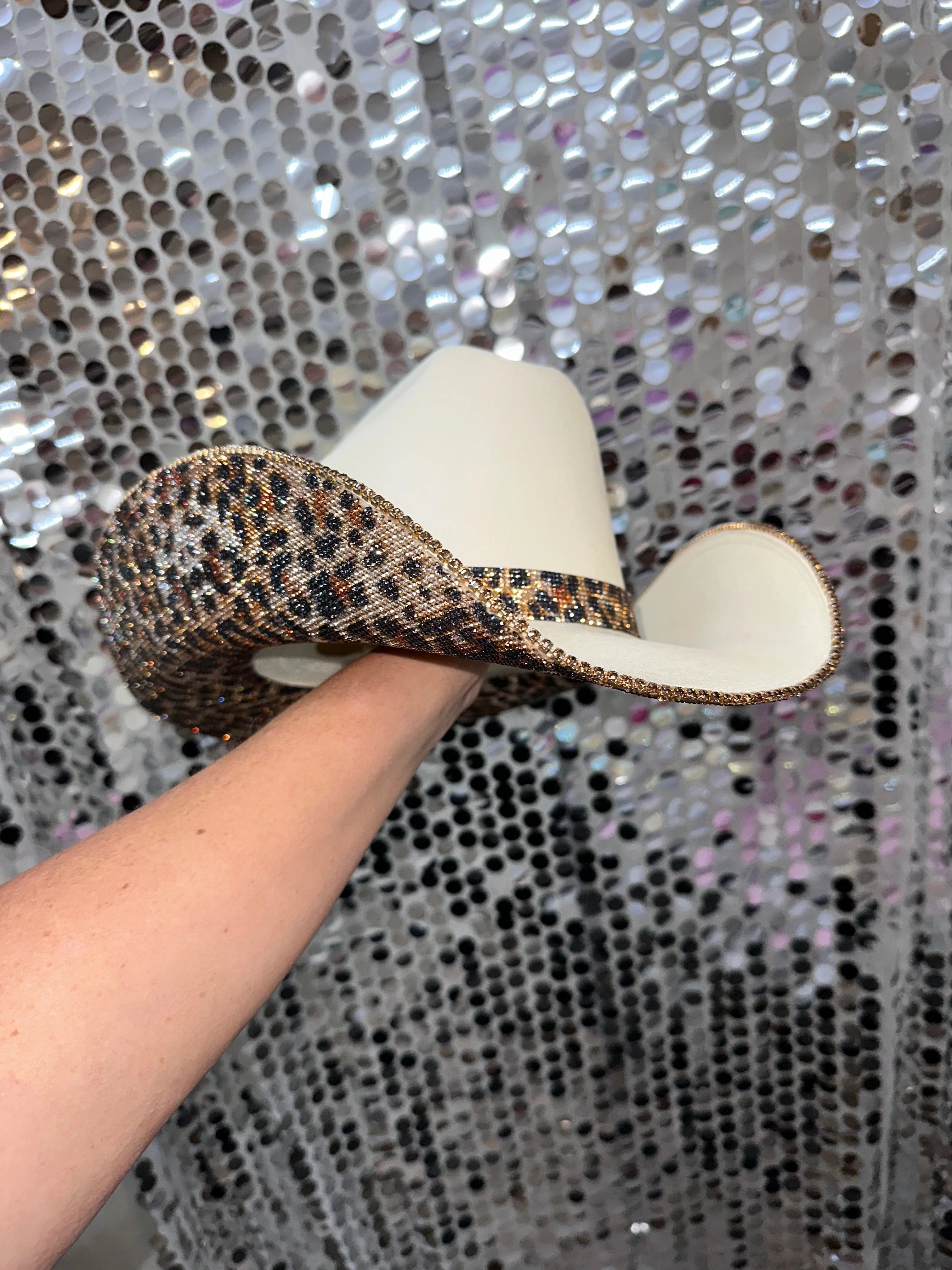 Sand & Leopard Hat (Square Style) - Image 2