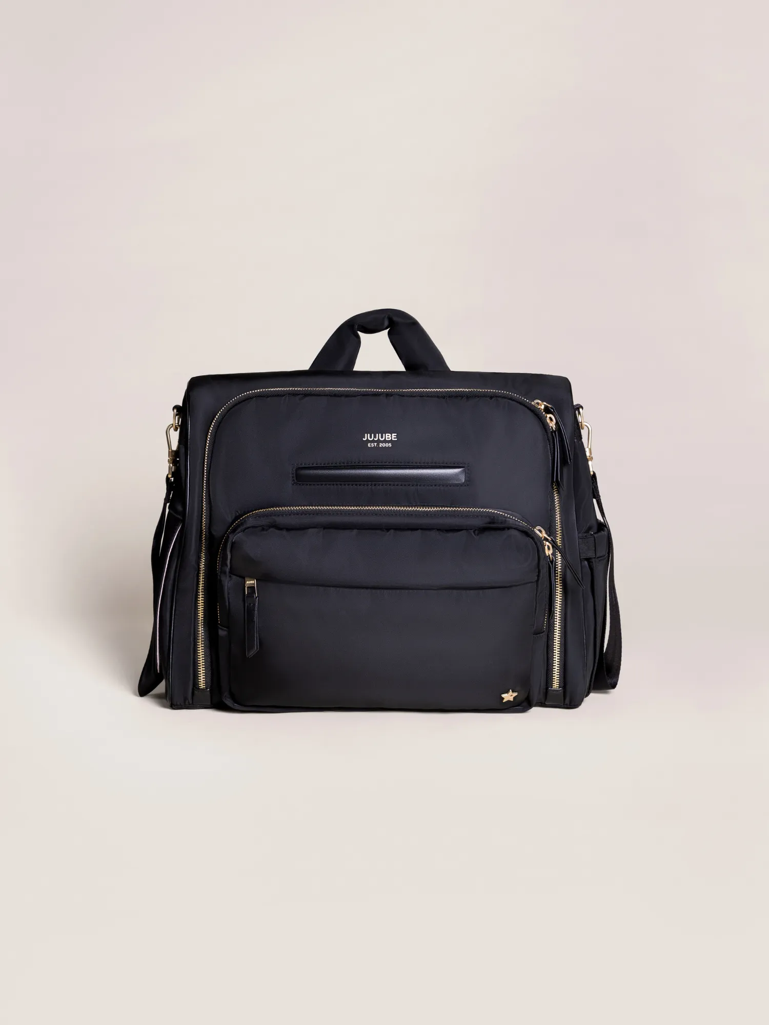 Satchel Black – 3-in-1 Stylish & Versatile Diaper Bag - Image 2