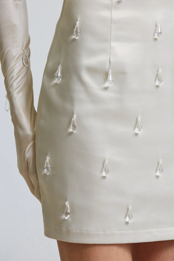 Satin Serenity Strapless Dress - Image 5