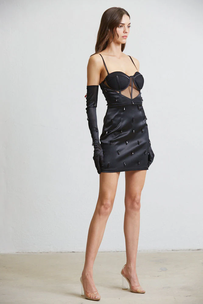 Satin Serenity Strapless Dress - Image 7