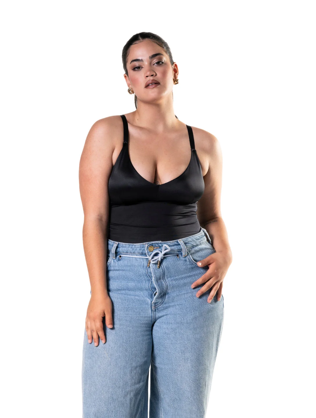 Satin Snatched Thong Bodysuit - Image 7