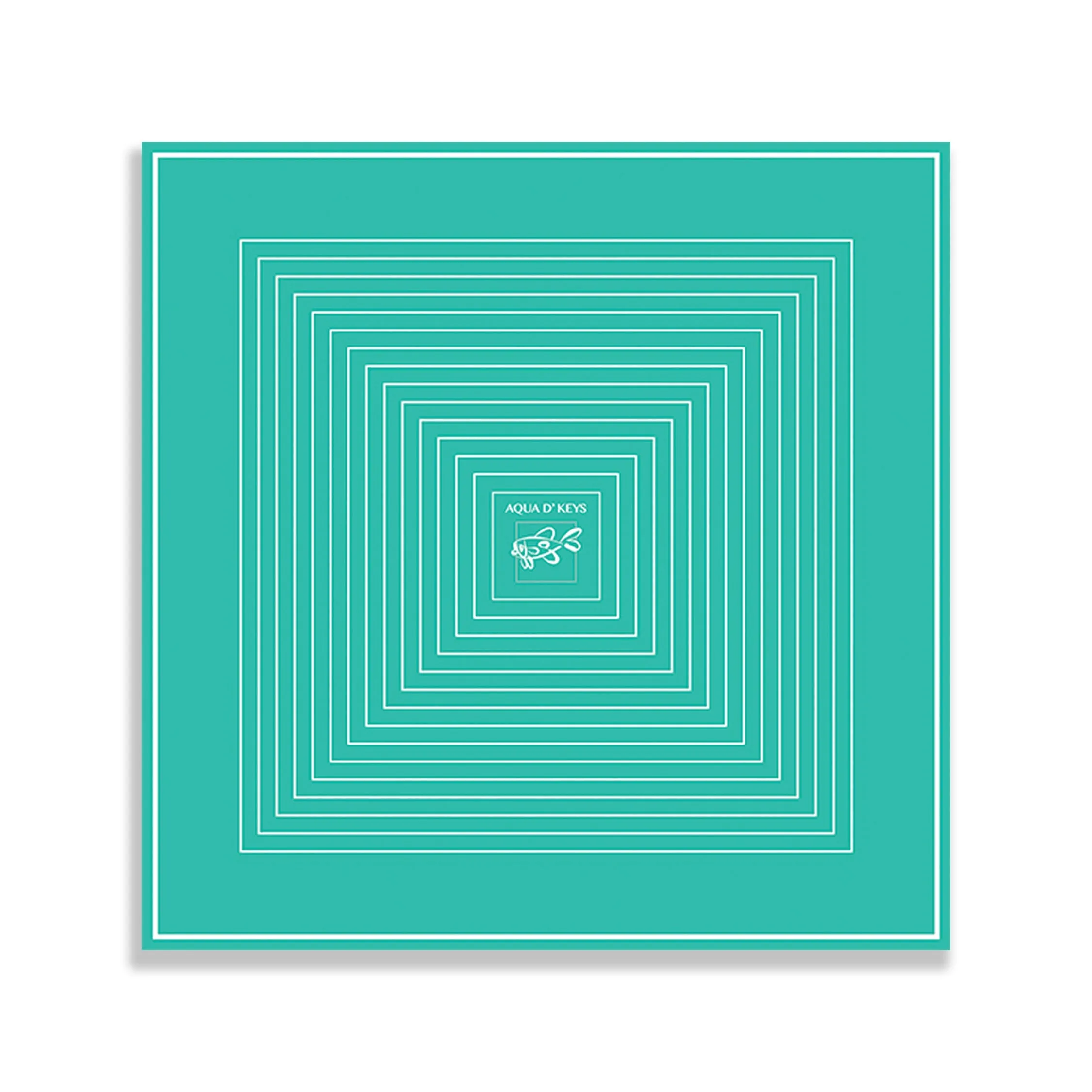 Scarf (Aqua Geometric) - Image 3