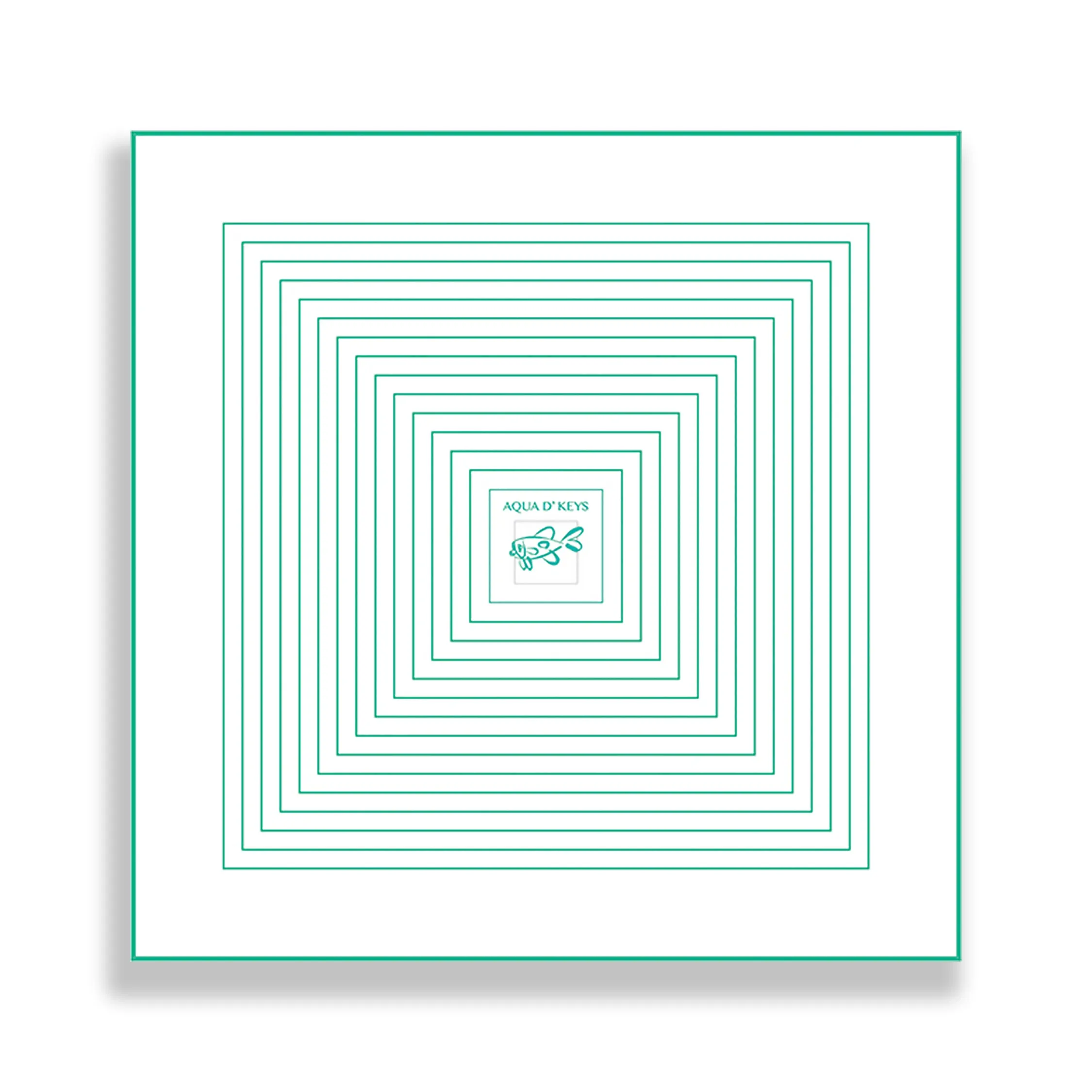 Scarf (White Geometric) - Image 3