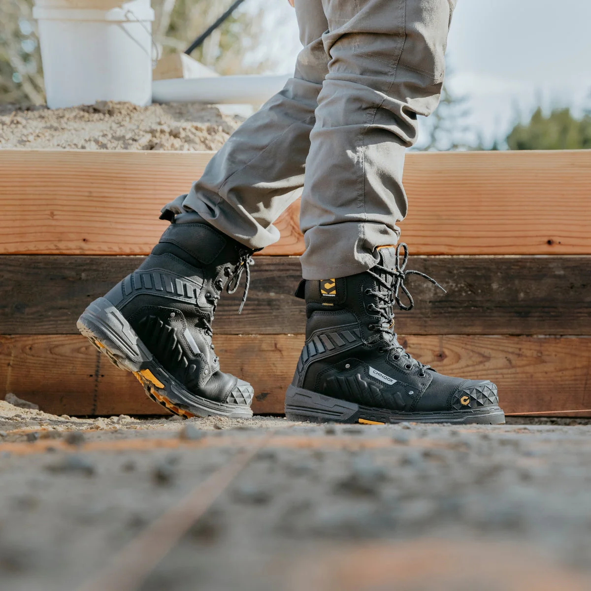 Scorpion 9” Composite Toe Men’s Waterproof Work Boot - Black - Image 7