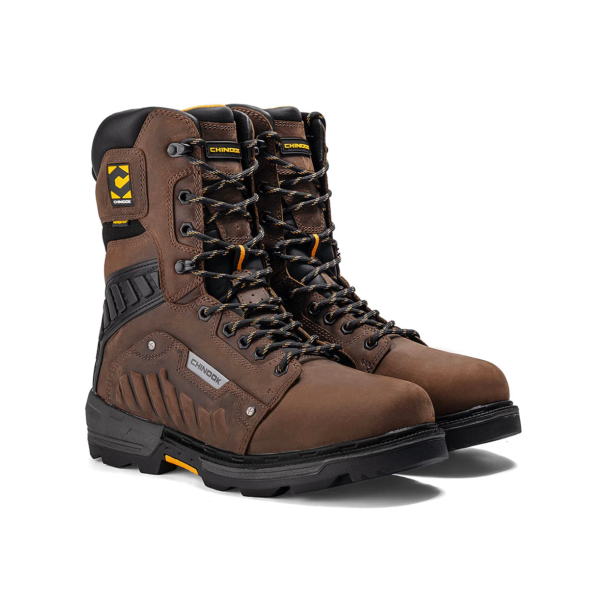 Scorpion 9” Plain Toe Waterproof Work Boot – Brown - Image 4