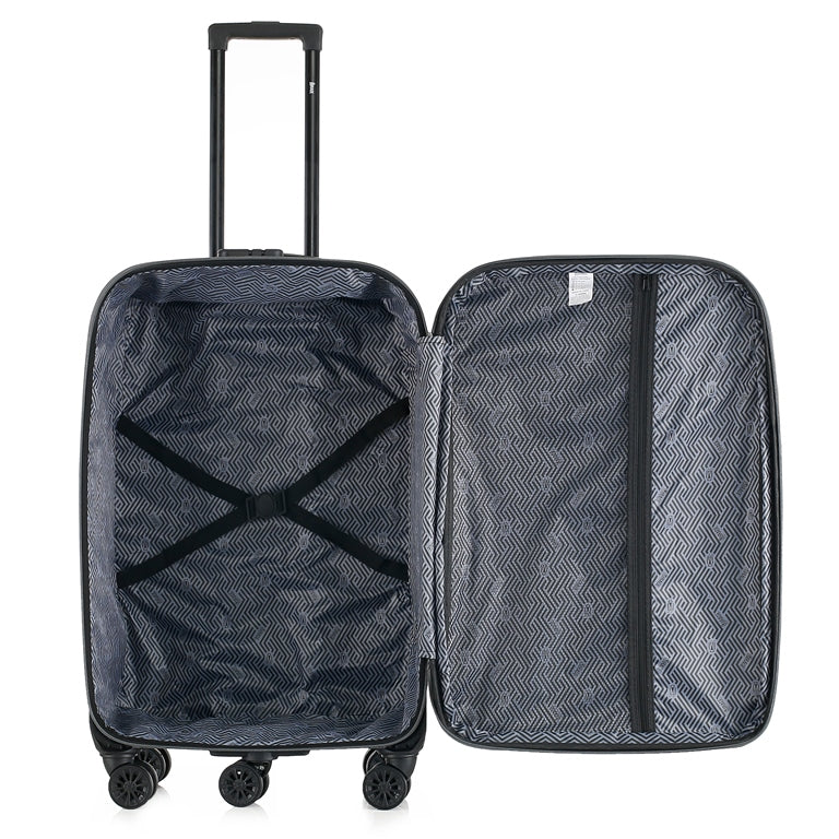 Sean Soft Side Expandable 4-Piece Spinner Luggage Set with Lock - Image 12