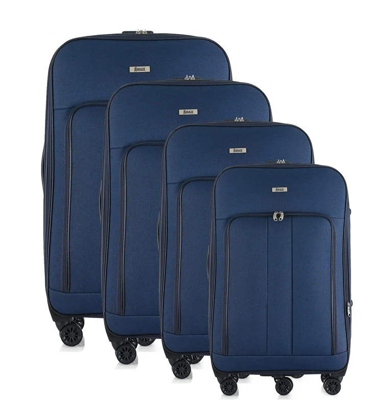 Sean Soft Side Expandable 4-Piece Spinner Luggage Set with Lock - Image 14