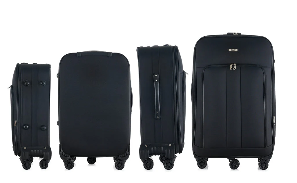 Sean Soft Side Expandable 4-Piece Spinner Luggage Set with Lock - Image 6