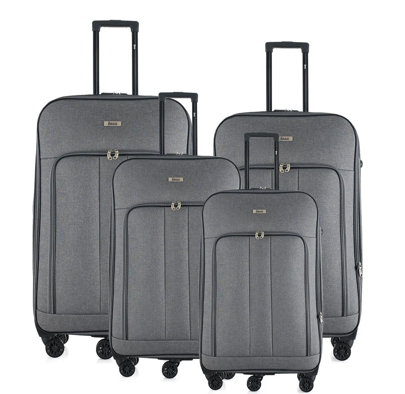 Sean Soft Side Expandable 4-Piece Spinner Luggage Set with Lock - Image 7