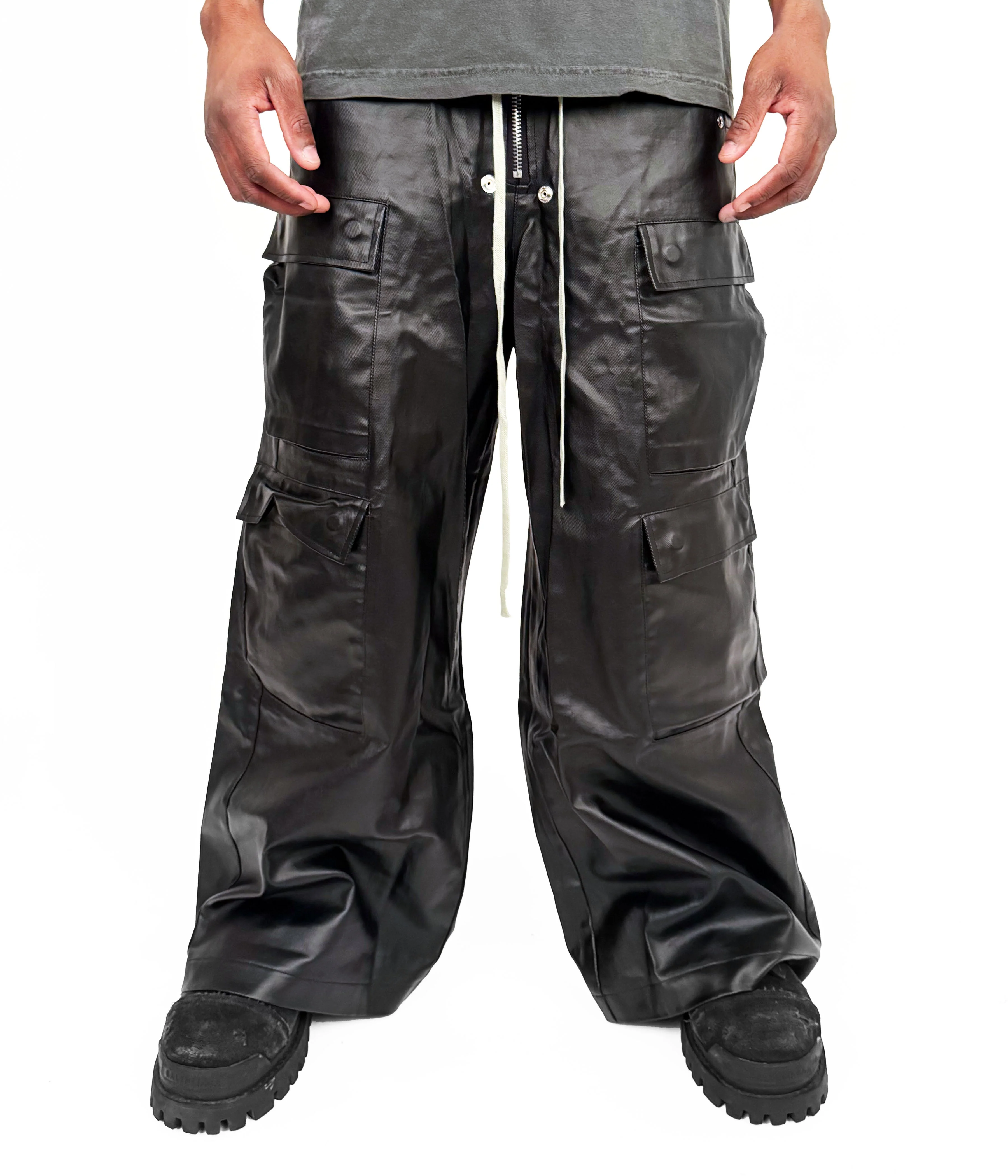 SHINE DRAWSTRING CARGO PANTS - Image 3