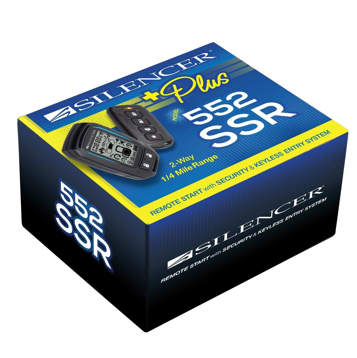 Silencer Plus 552SSR | 2 Way | 1/4 Mile Range Remote Start, Security & Keyless Entry