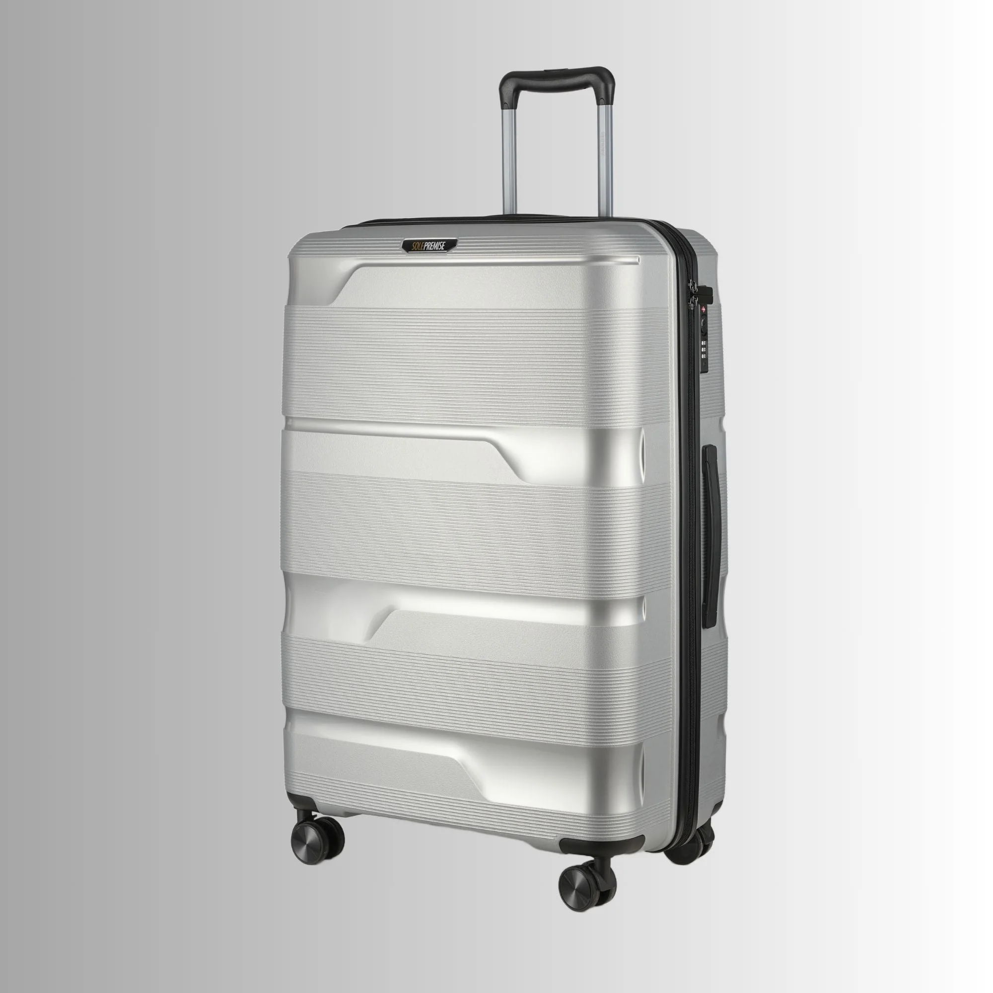 Silver Roller 3 Piece Luggage Set - Image 5