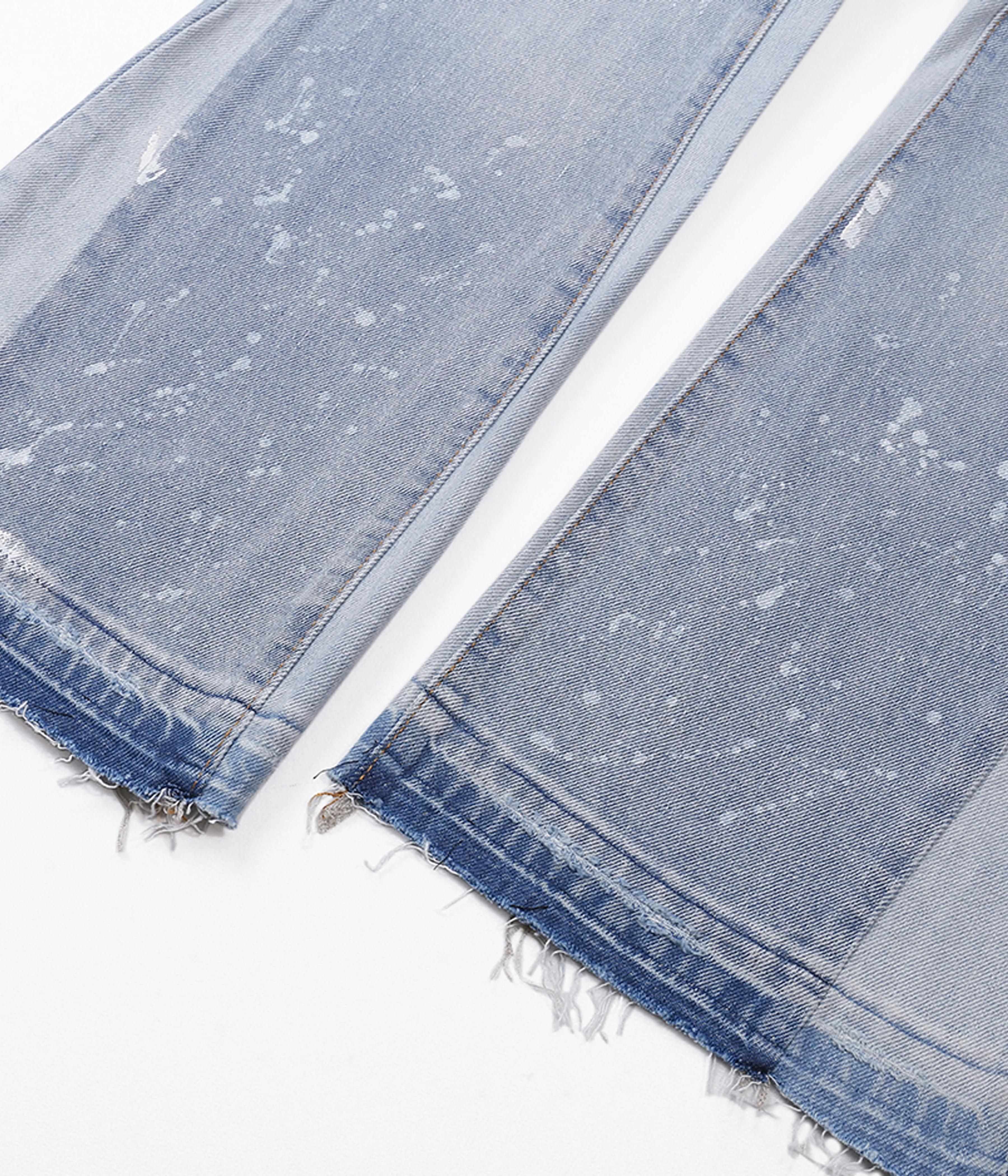 SKY DISTRESSED SPLIT FLARE DENIM - Image 3