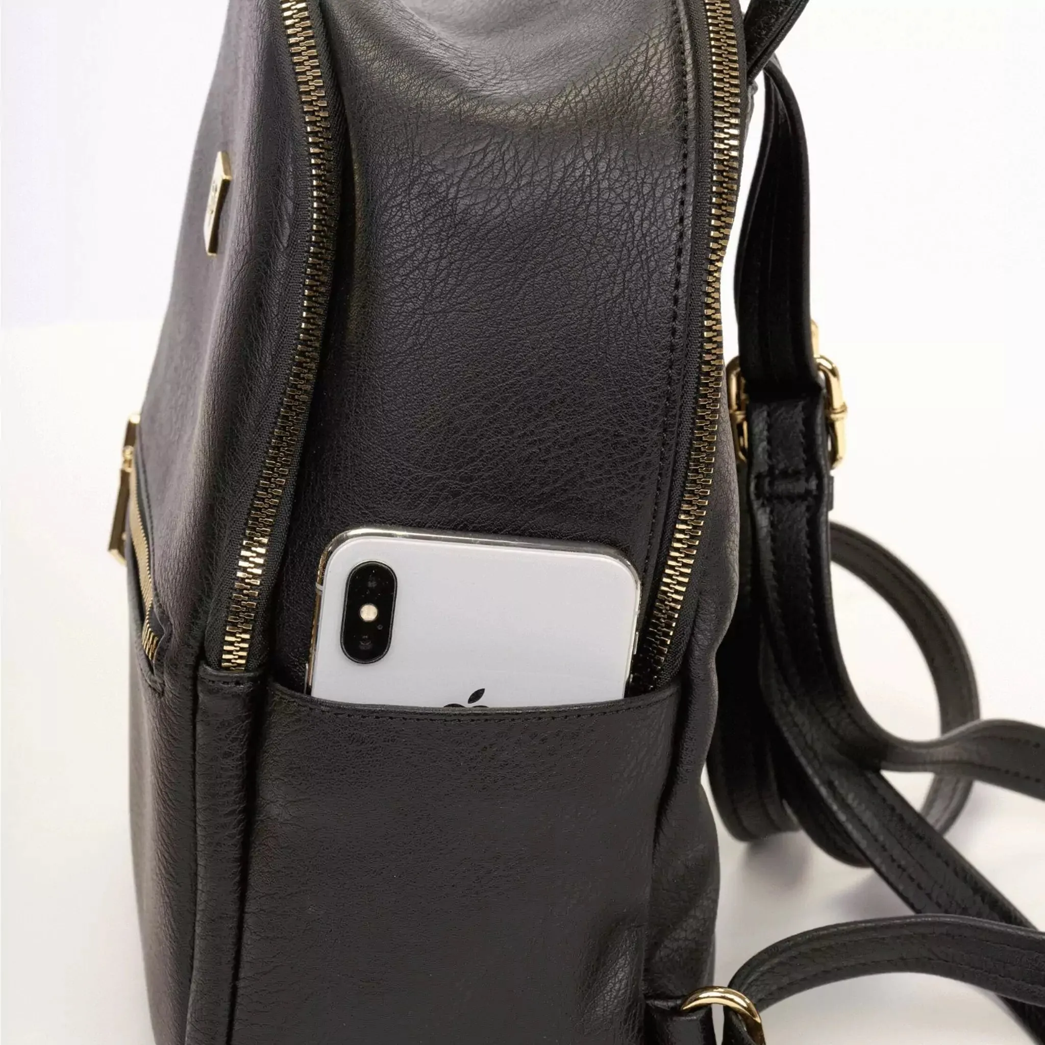Sleepy Panda Vegan Leather Mini Backpack - Image 23