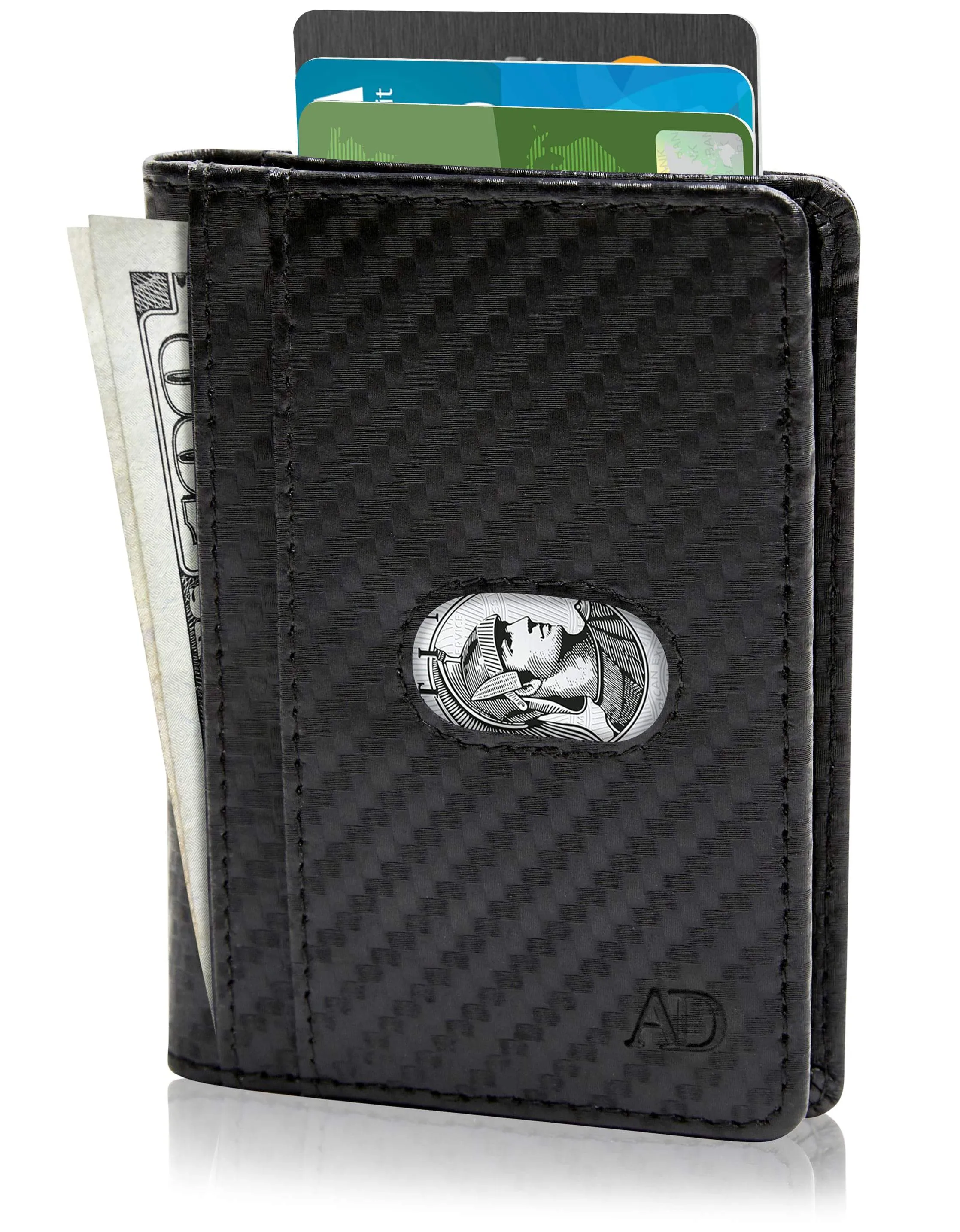 Leather Bifold Wallet with Pull Strap - Image 8