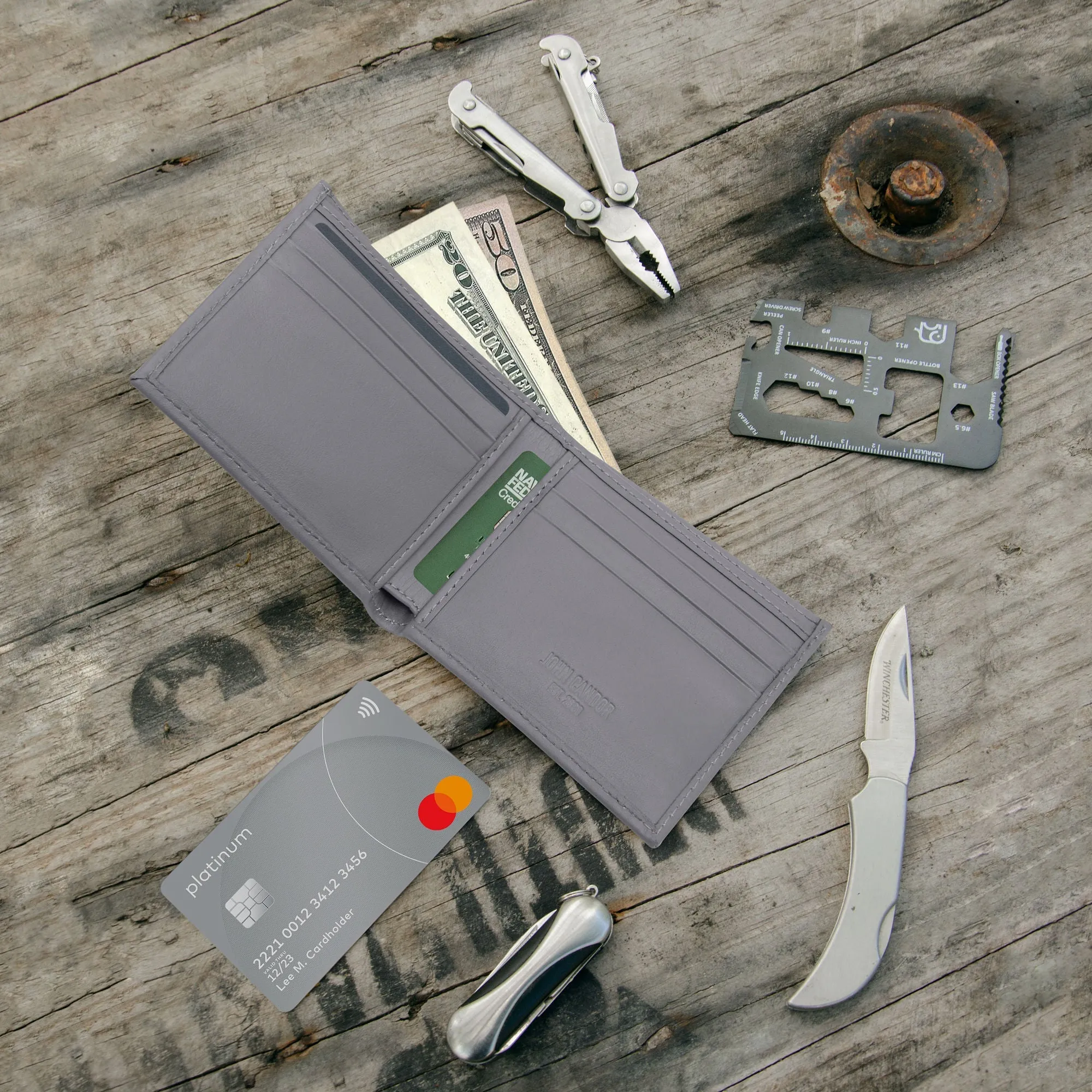 Slim Bifold Wallets for Men (US flag optional) - Image 30