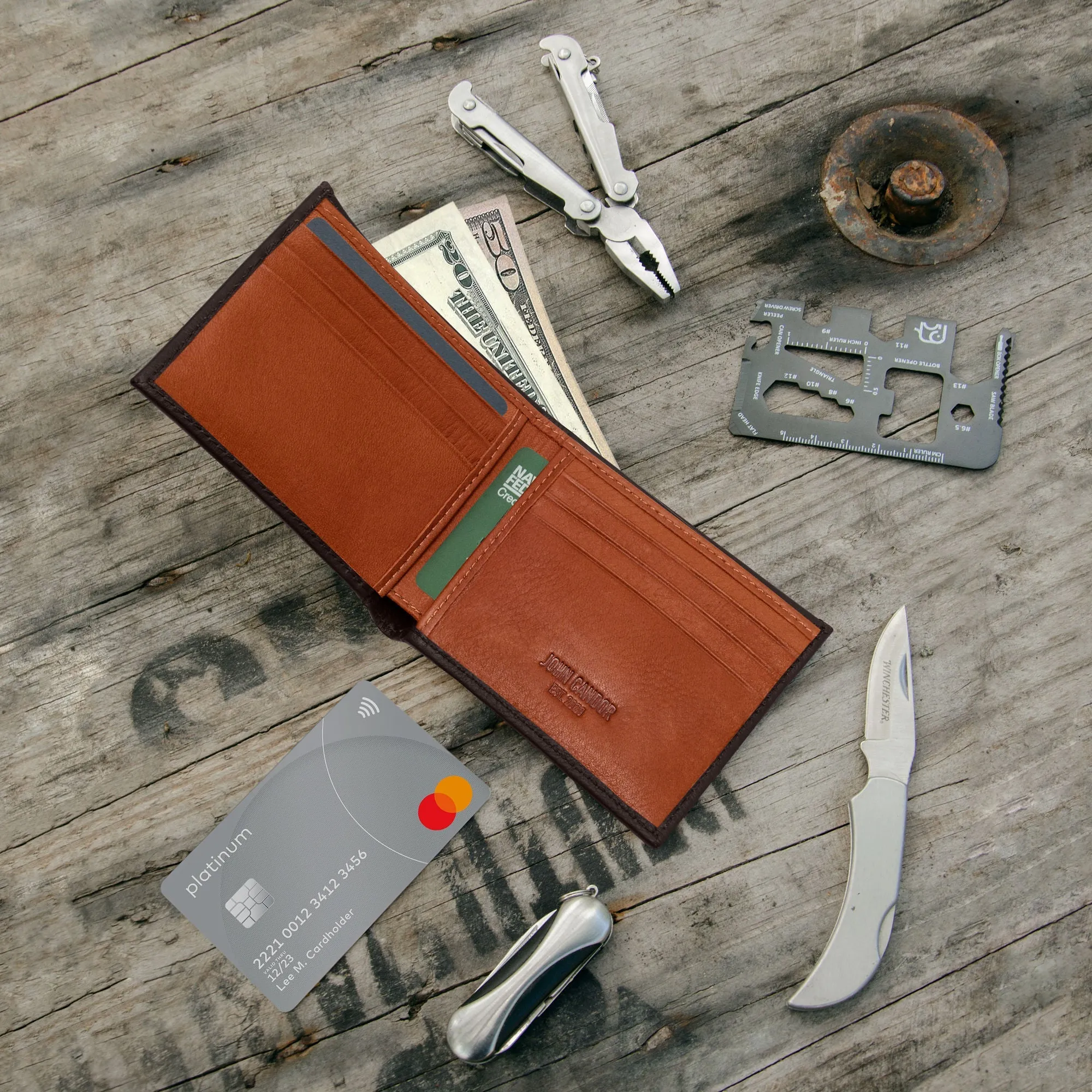 Slim Bifold Wallets for Men (US flag optional) - Image 31