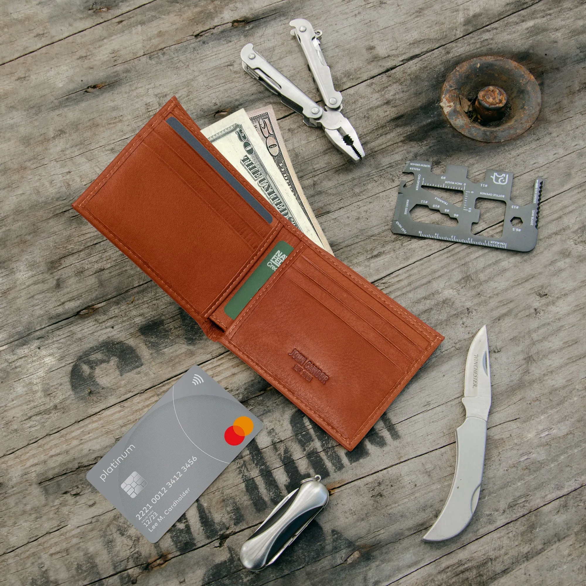Slim Bifold Wallets for Men (US flag optional) - Image 32