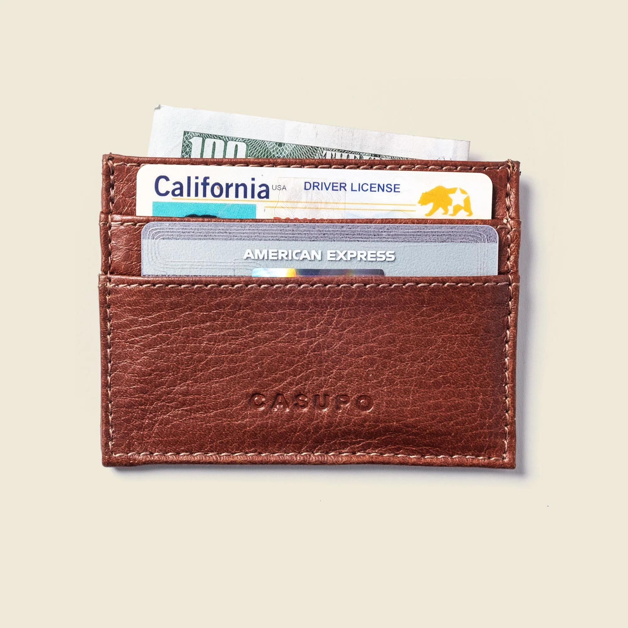 Slim Card Holder Wallet - Chocolate - Image 2