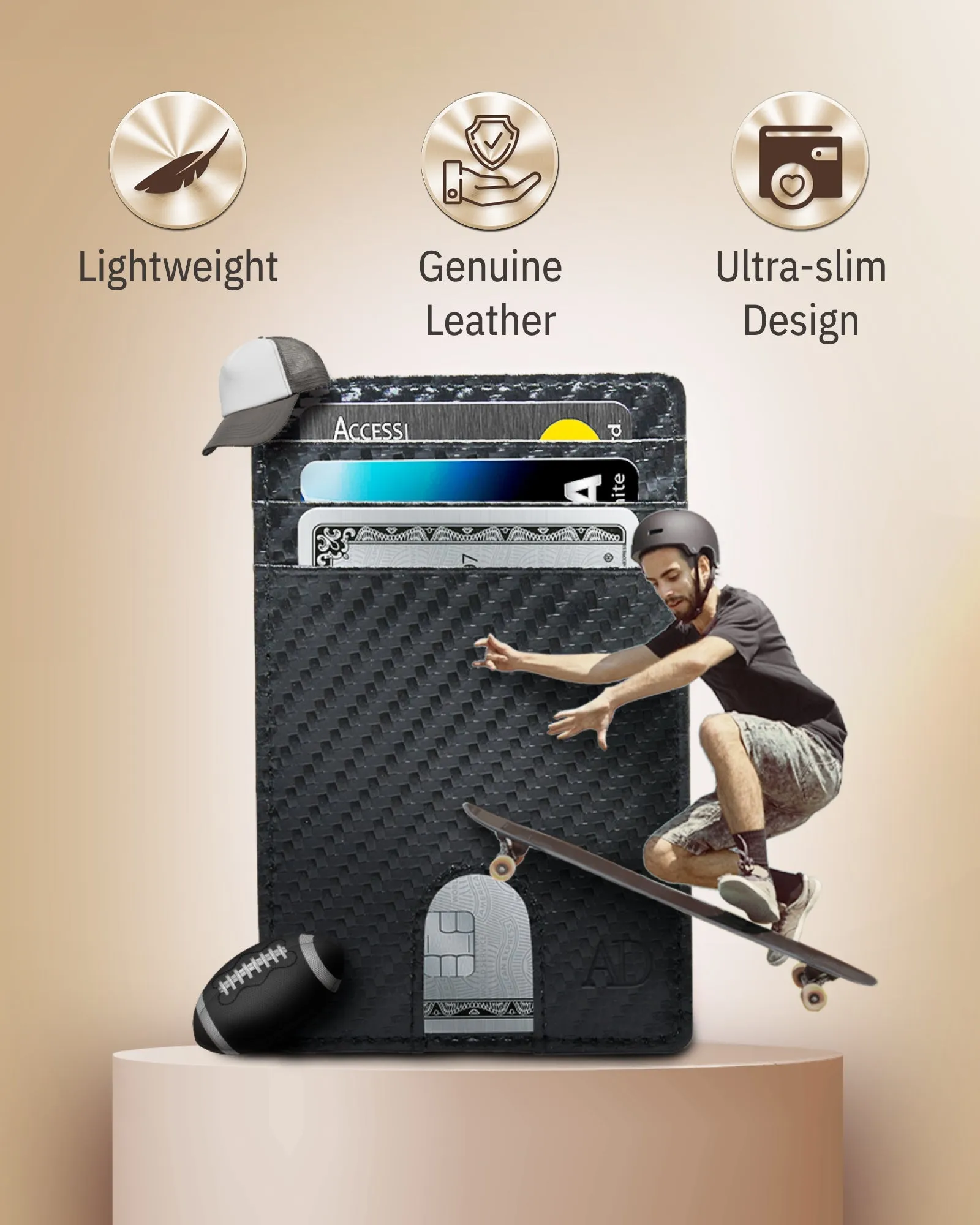 Slim RFID Leather Cardholder - Image 10