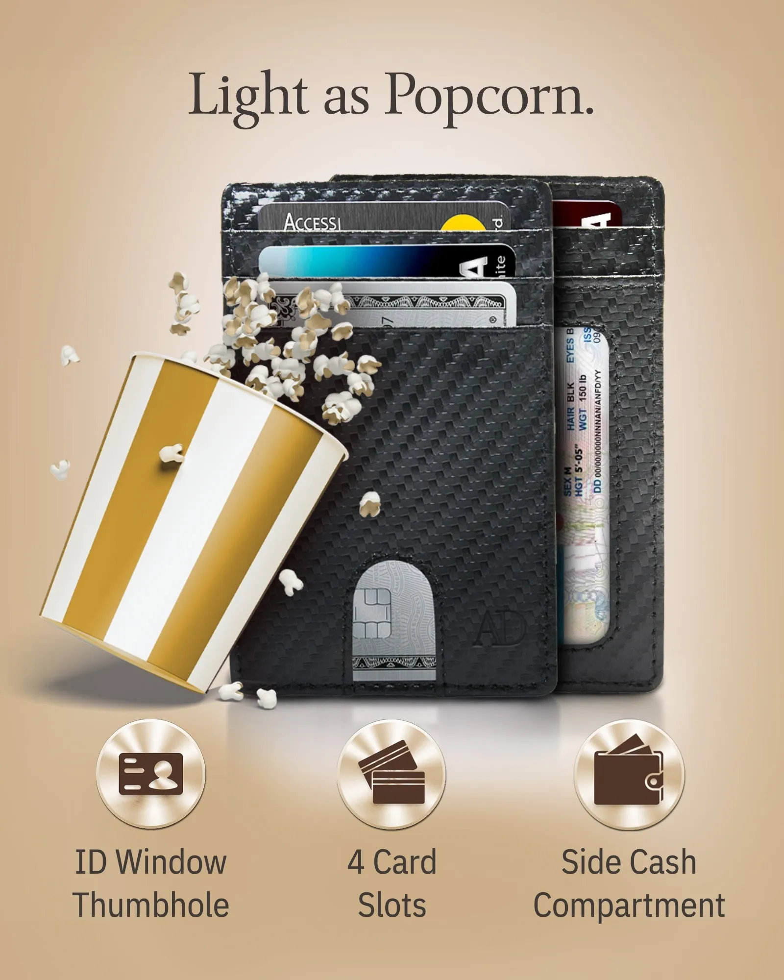 Slim RFID Leather Cardholder - Image 11