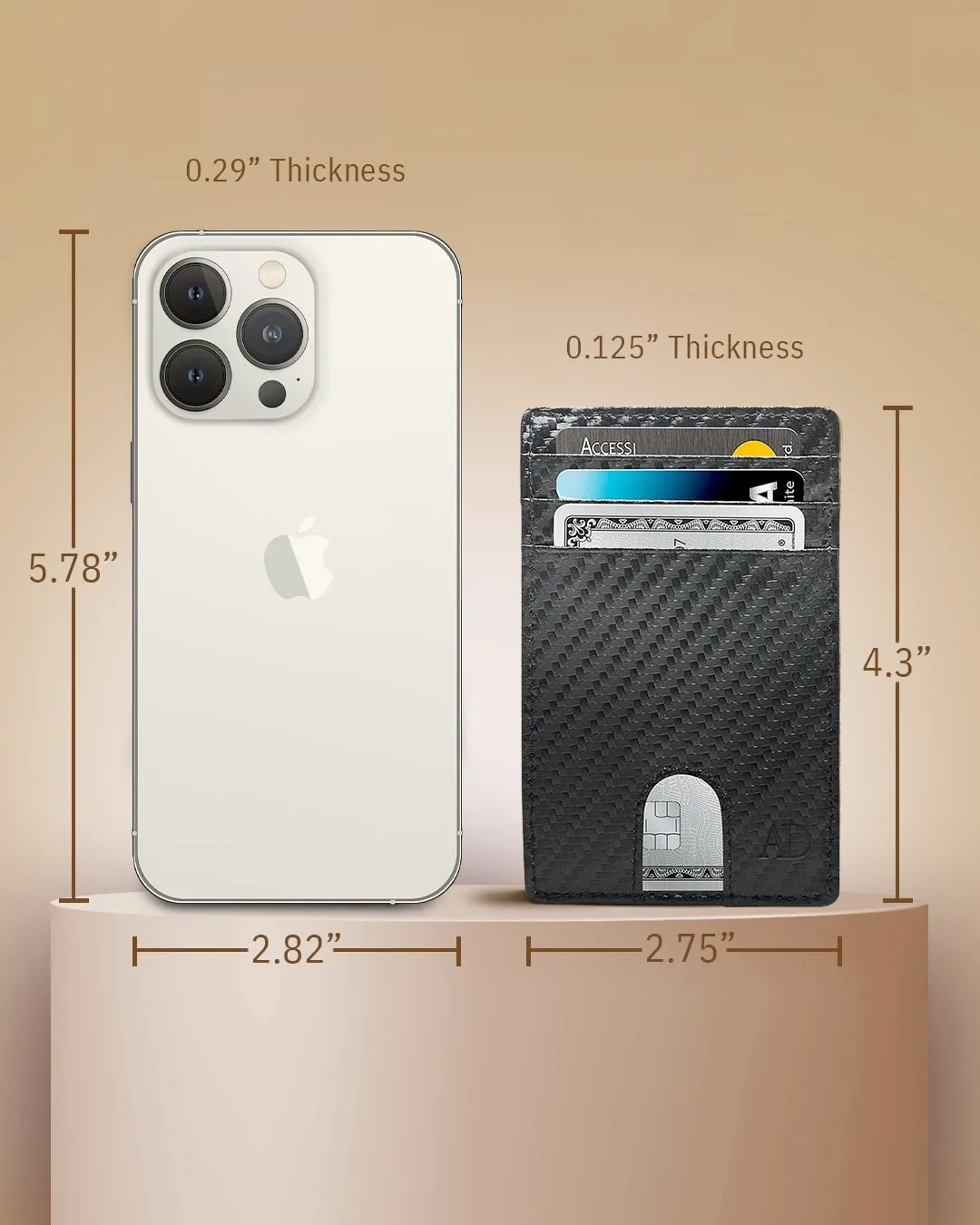 Slim RFID Leather Cardholder - Image 12