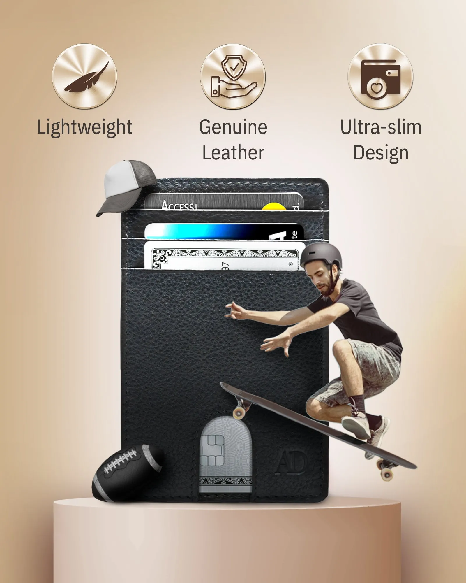 Slim RFID Leather Cardholder - Image 17