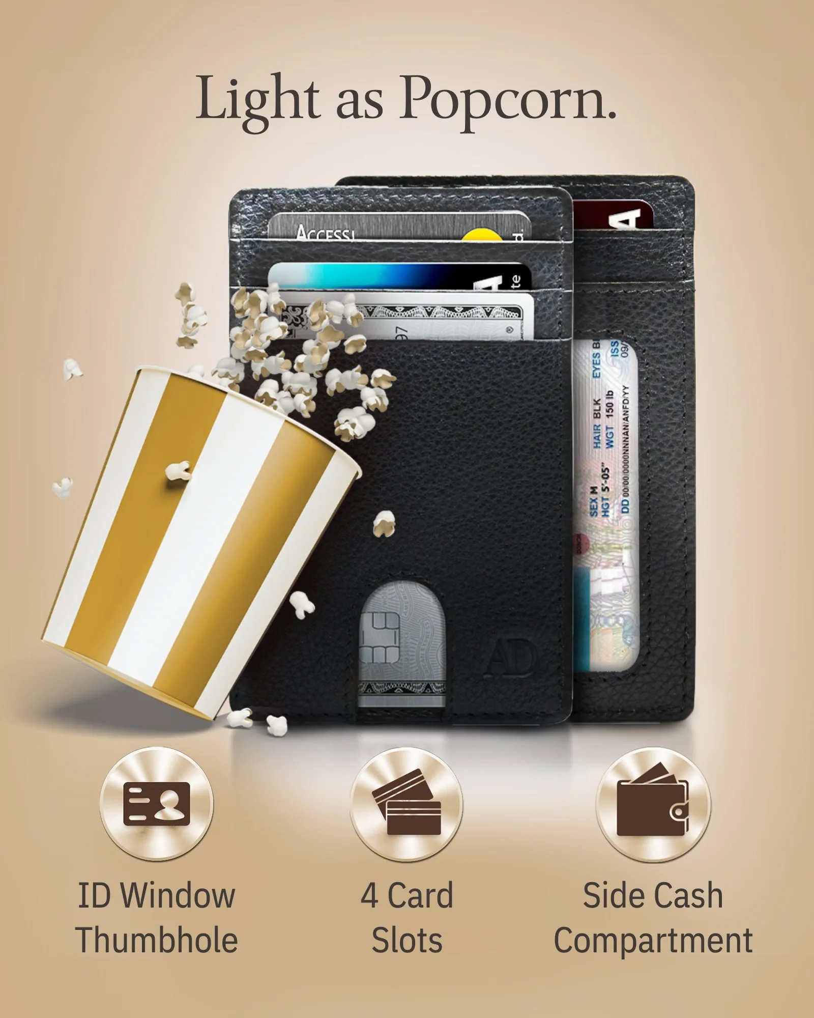 Slim RFID Leather Cardholder - Image 18