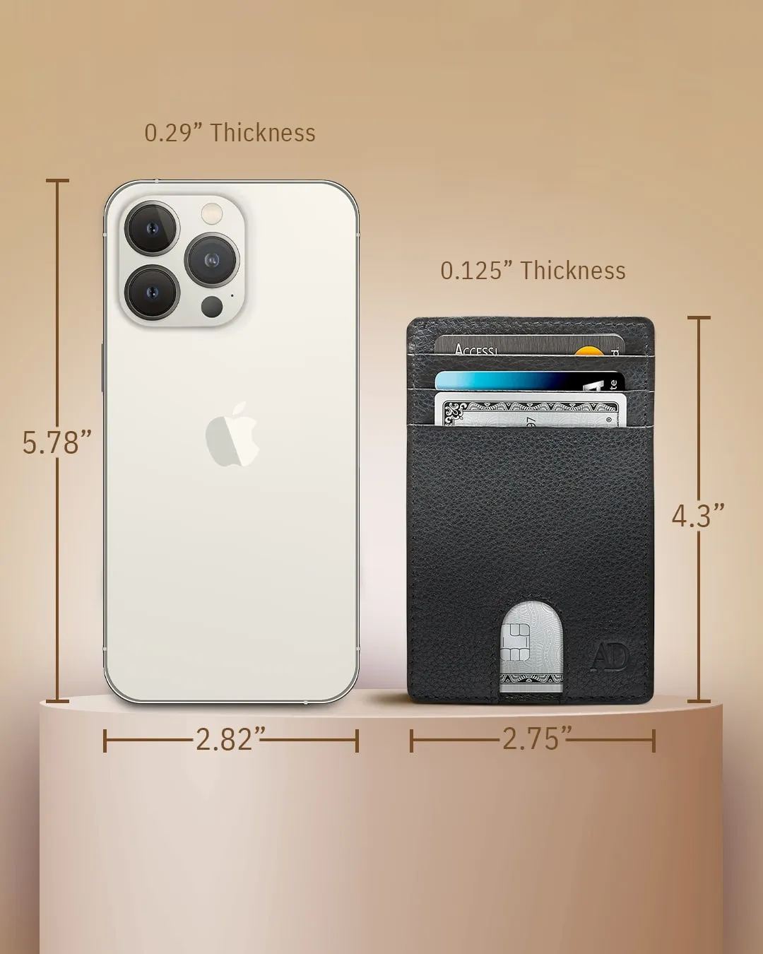 Slim RFID Leather Cardholder - Image 19