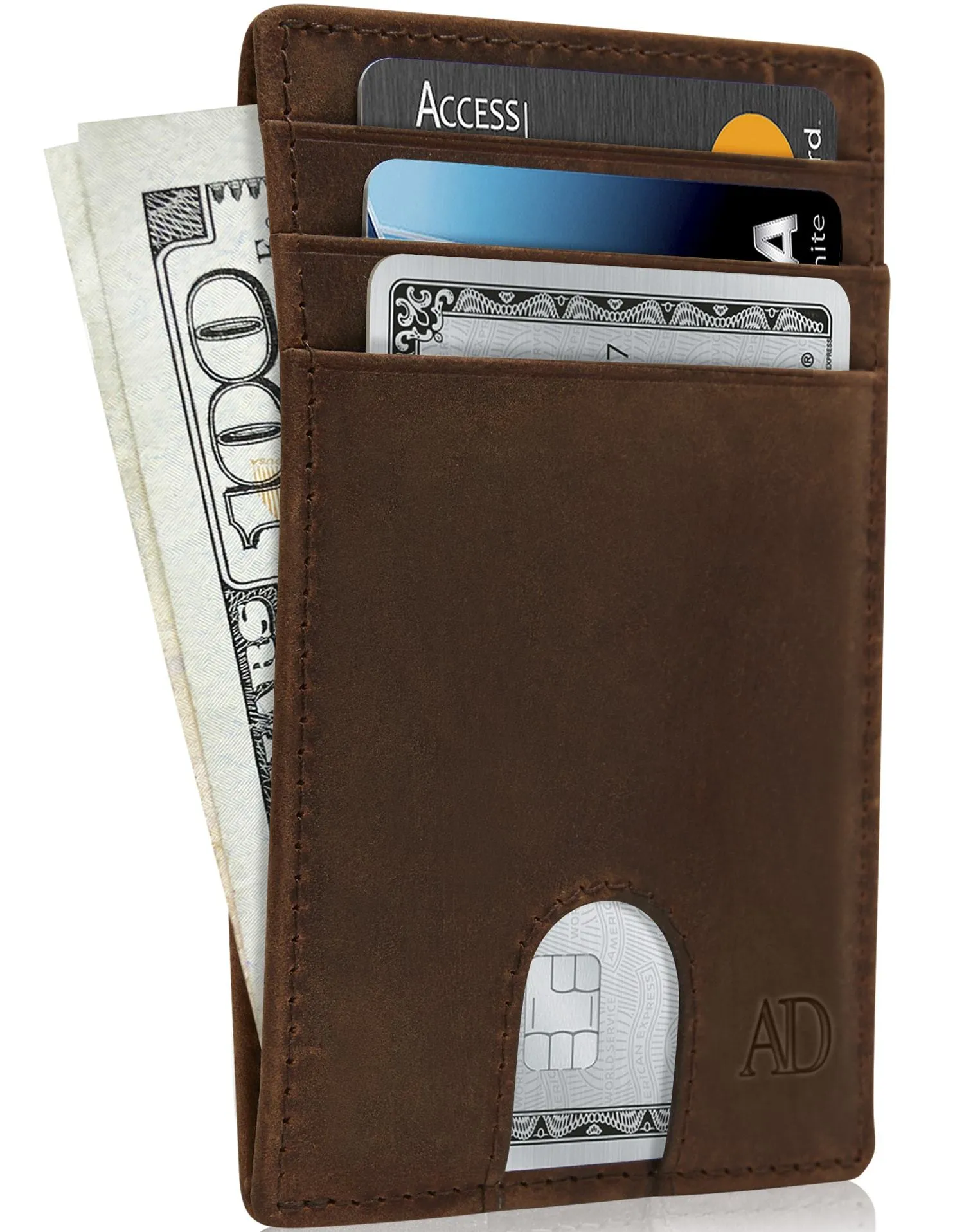 Slim RFID Leather Cardholder - Image 23