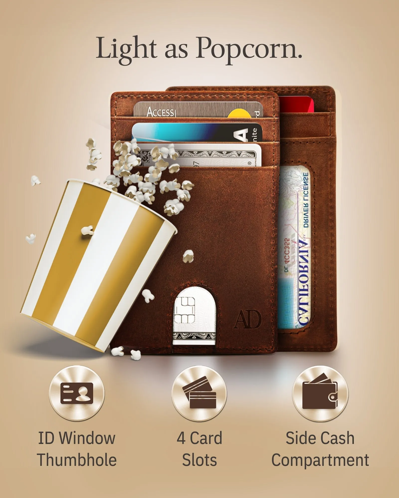Slim RFID Leather Cardholder - Image 25