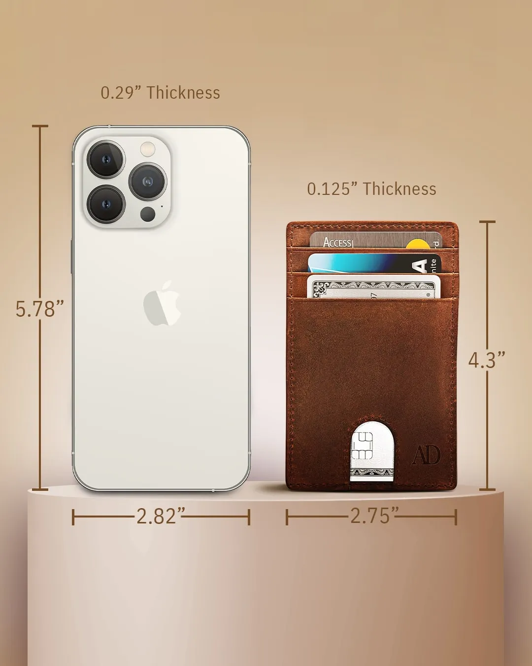 Slim RFID Leather Cardholder - Image 26