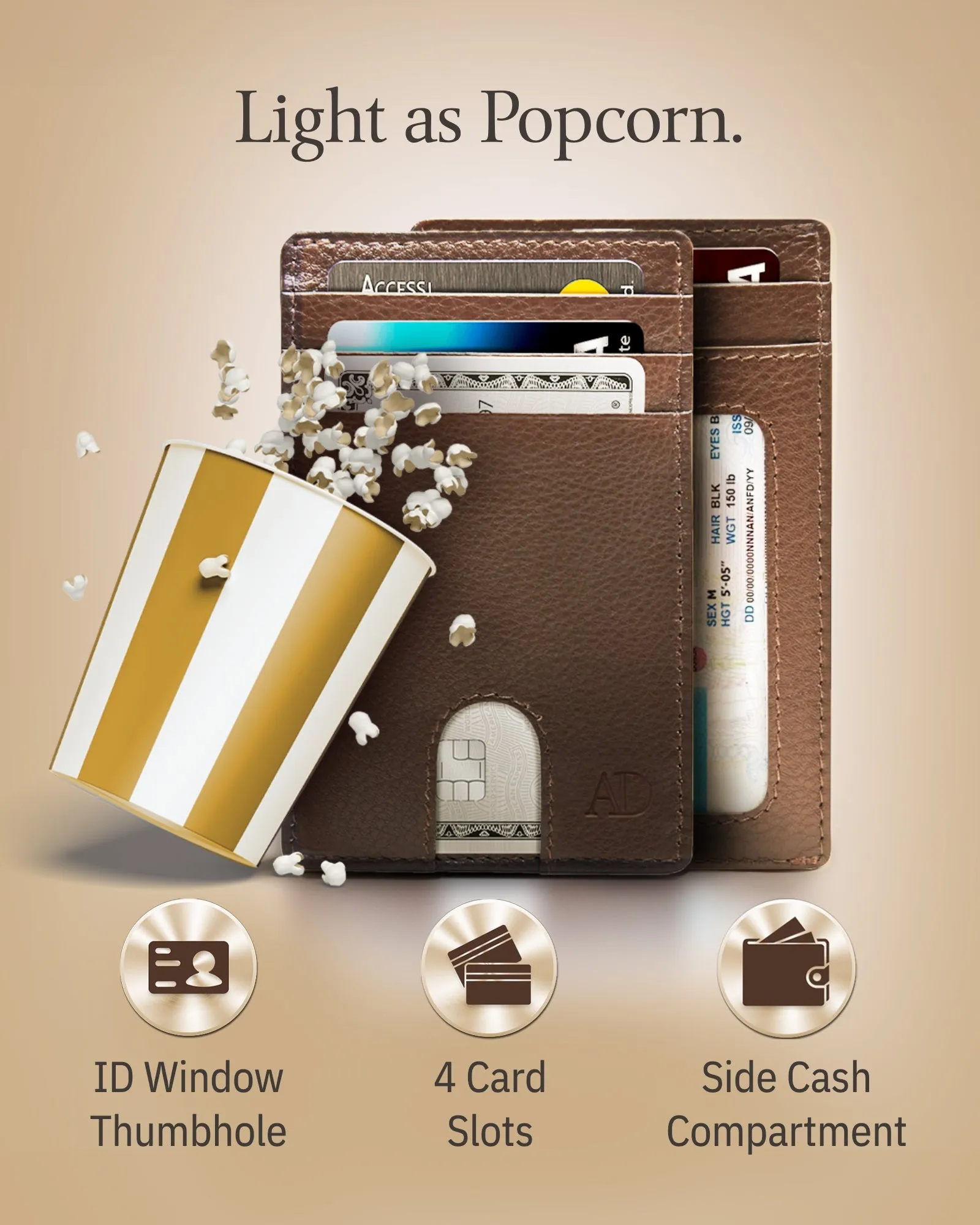 Slim RFID Leather Cardholder - Image 33