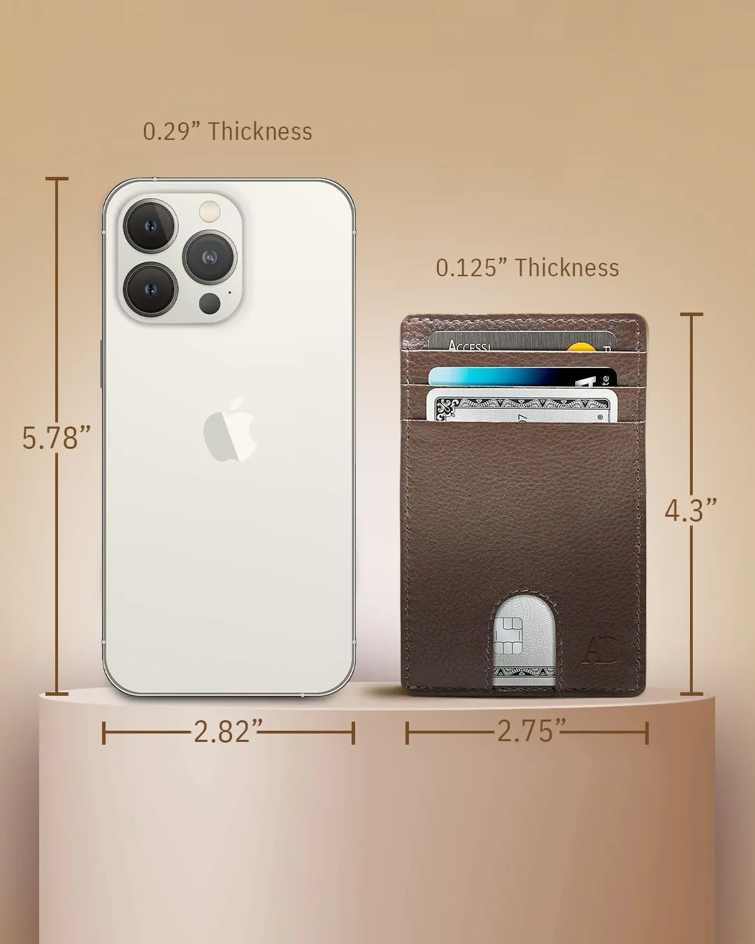 Slim RFID Leather Cardholder - Image 34
