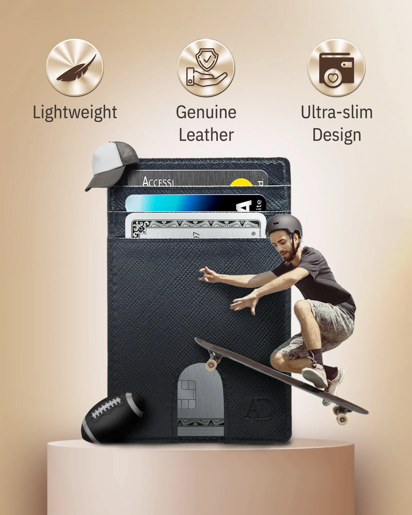 Slim RFID Leather Cardholder - Image 40
