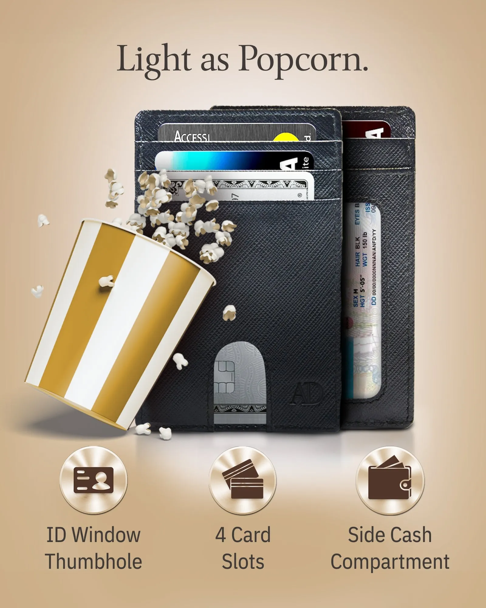 Slim RFID Leather Cardholder - Image 41
